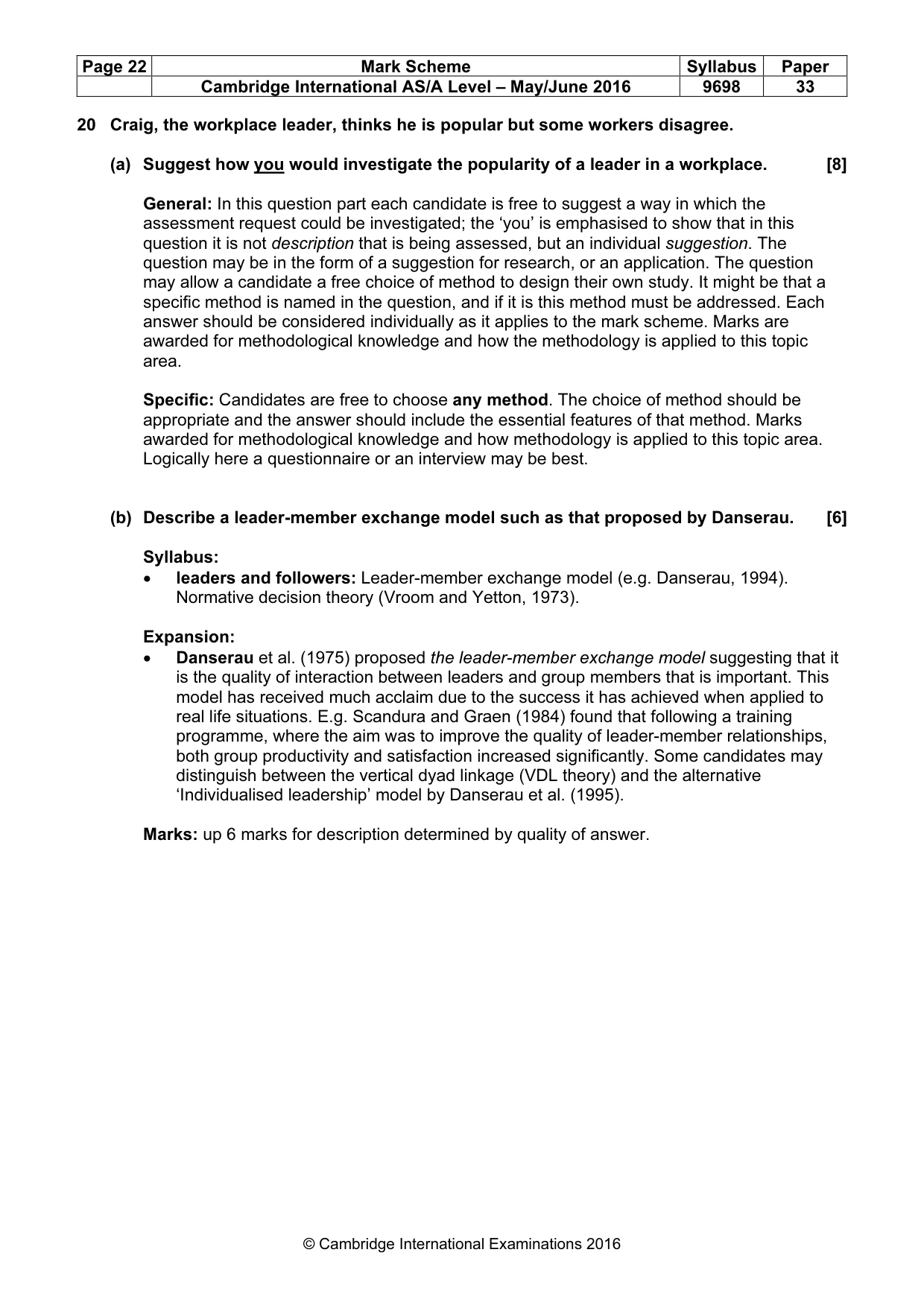 Mark scheme, page 22 of 22
