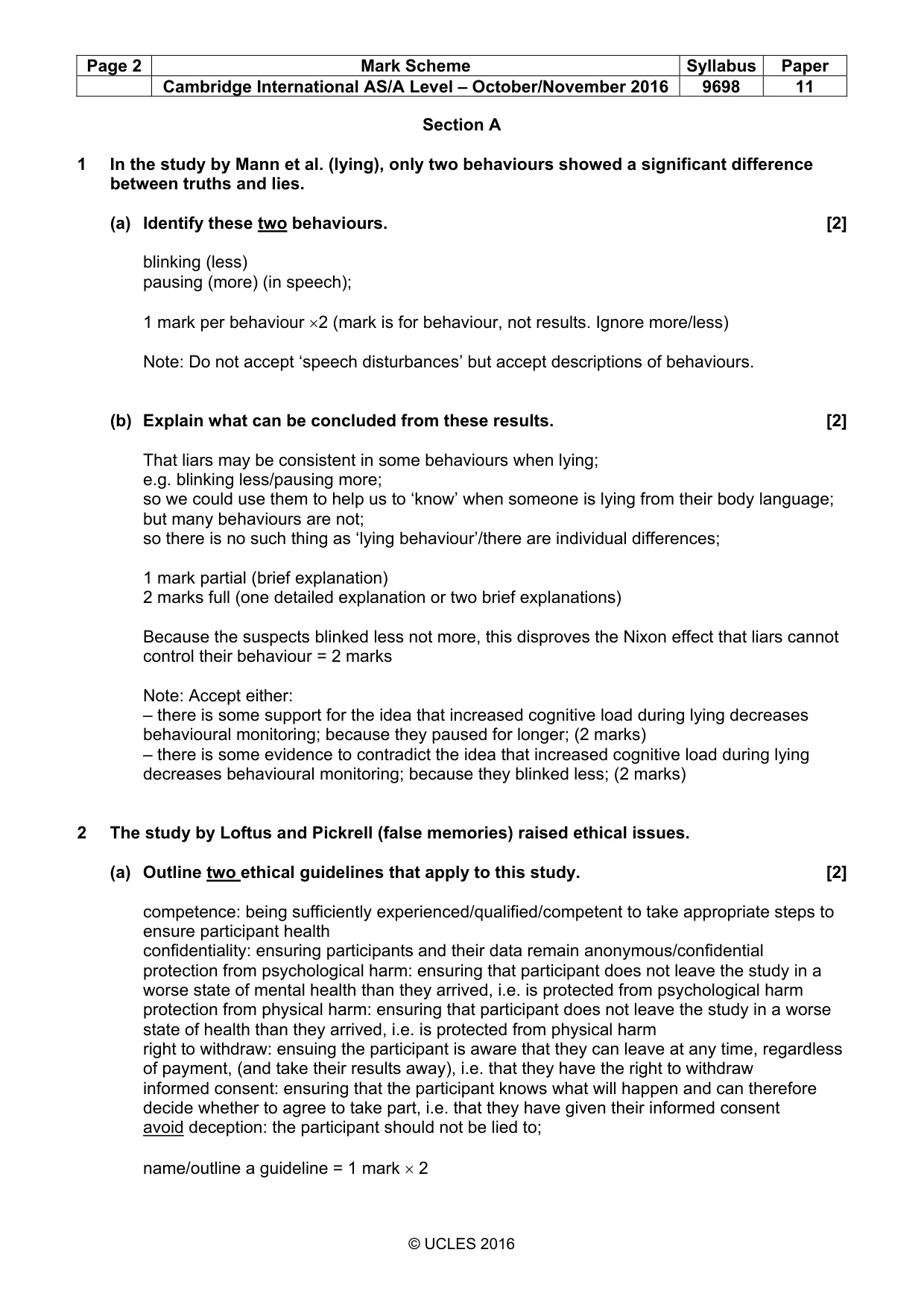 Mark scheme, page 2 of 15