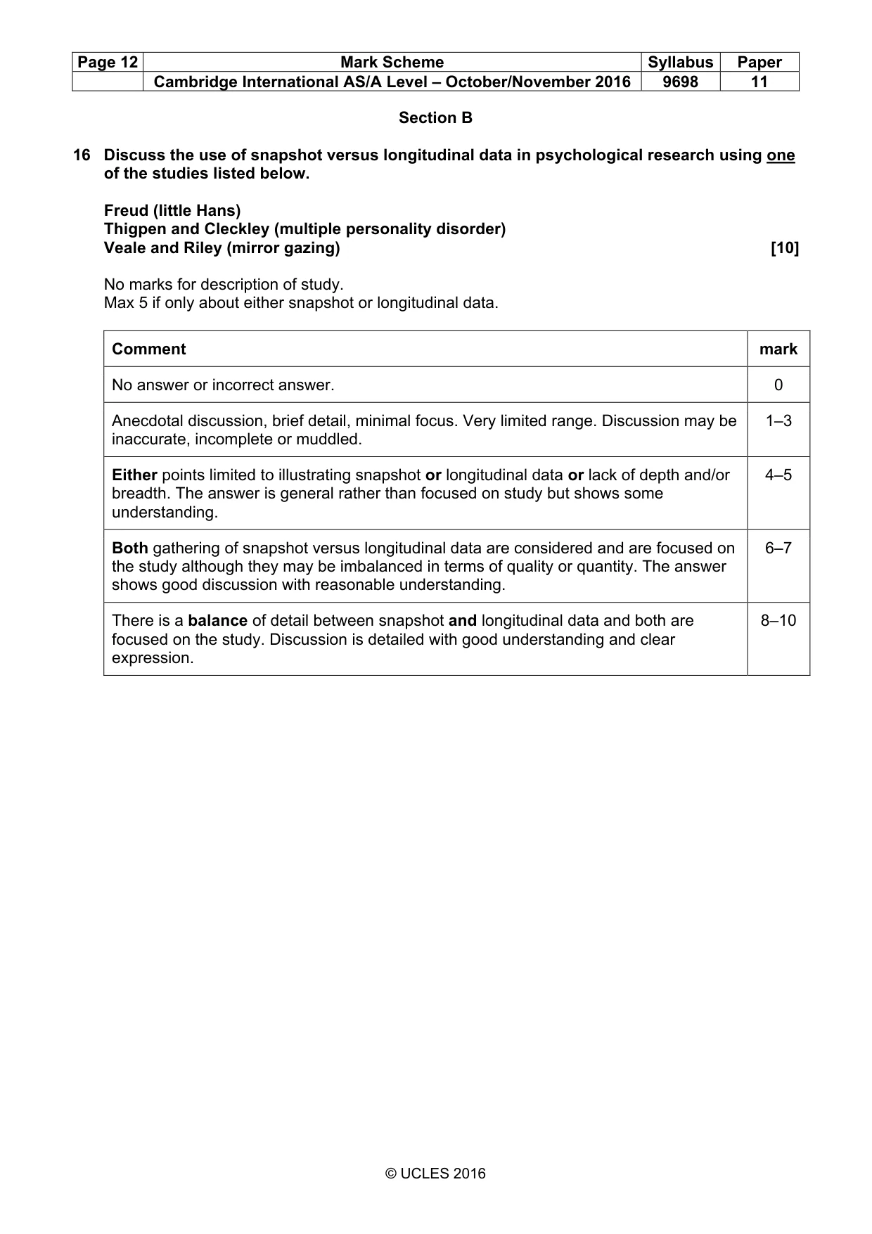 Mark scheme, page 12 of 15