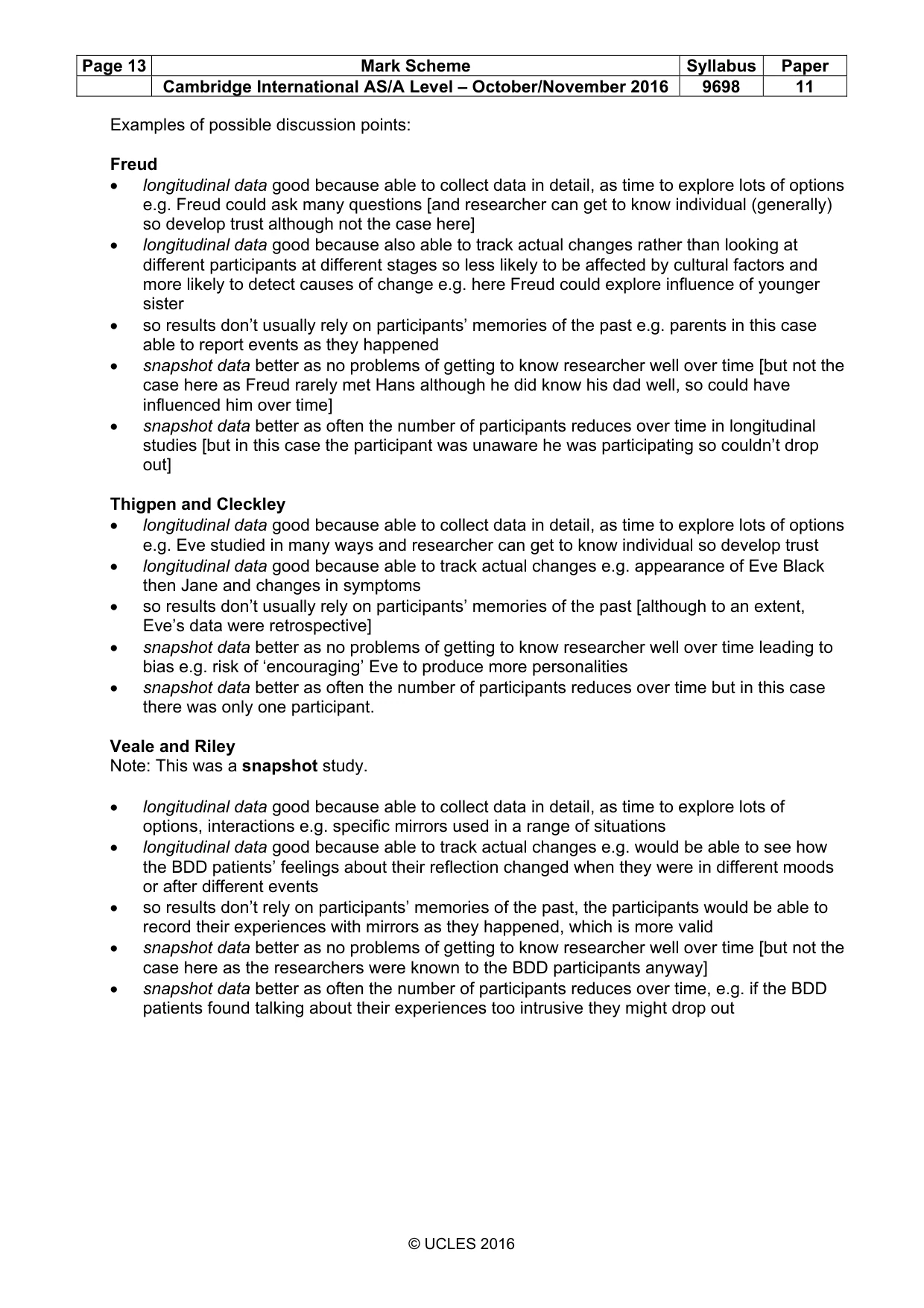 Mark scheme, page 13 of 15