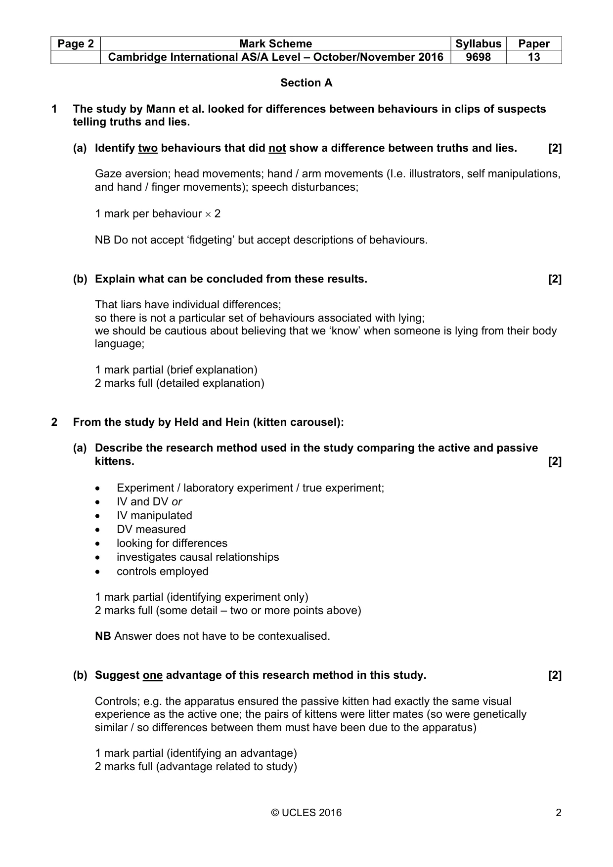 Mark scheme, page 2 of 14
