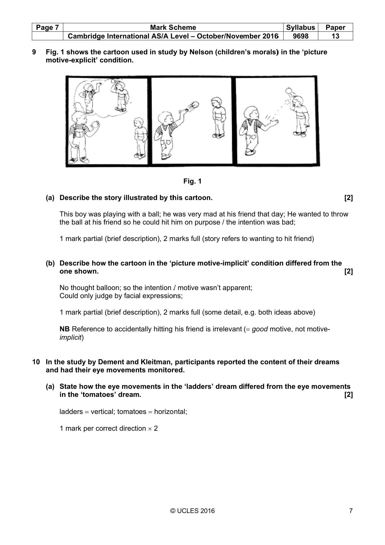 Mark scheme, page 7 of 14