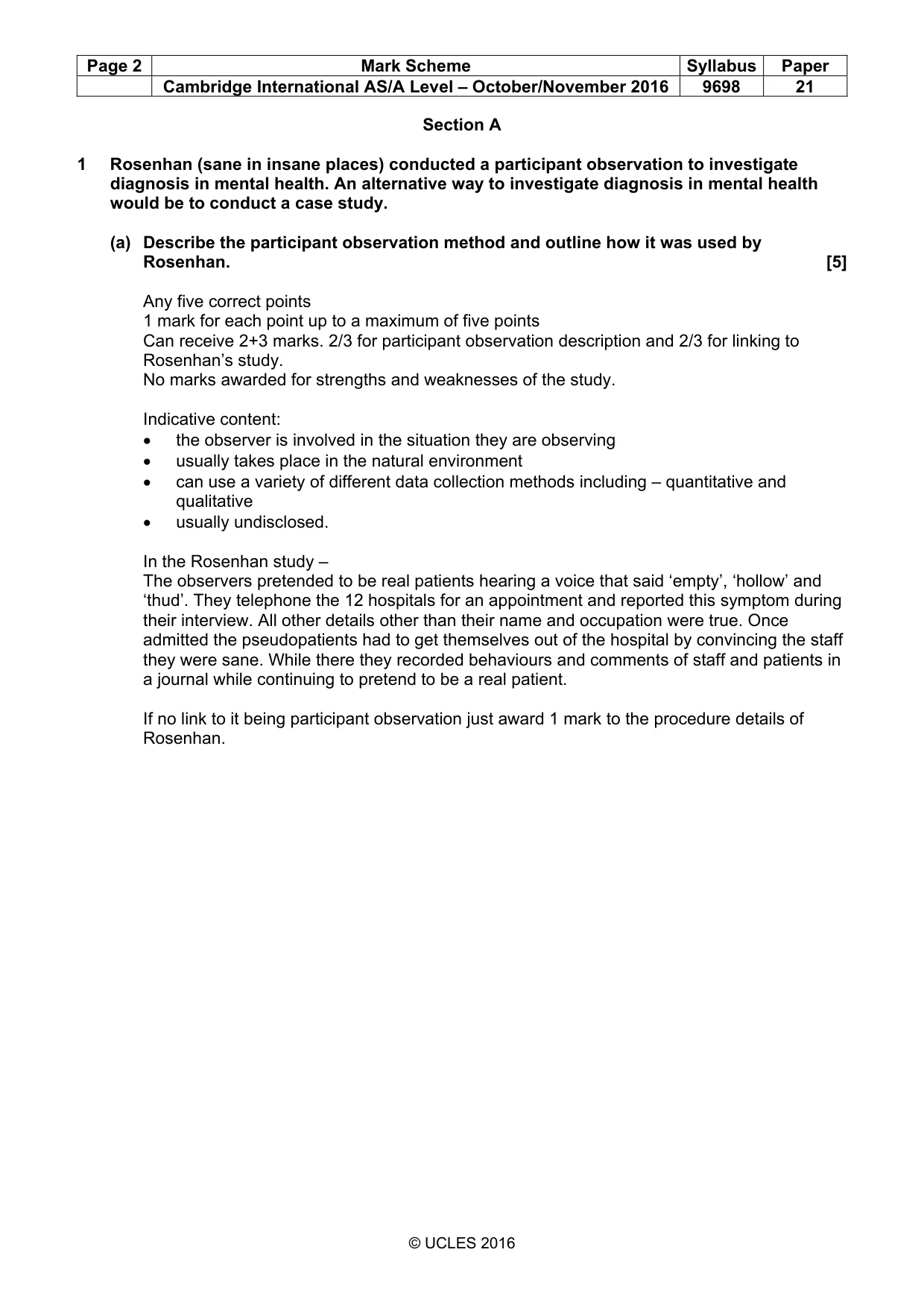 Mark scheme, page 2 of 11