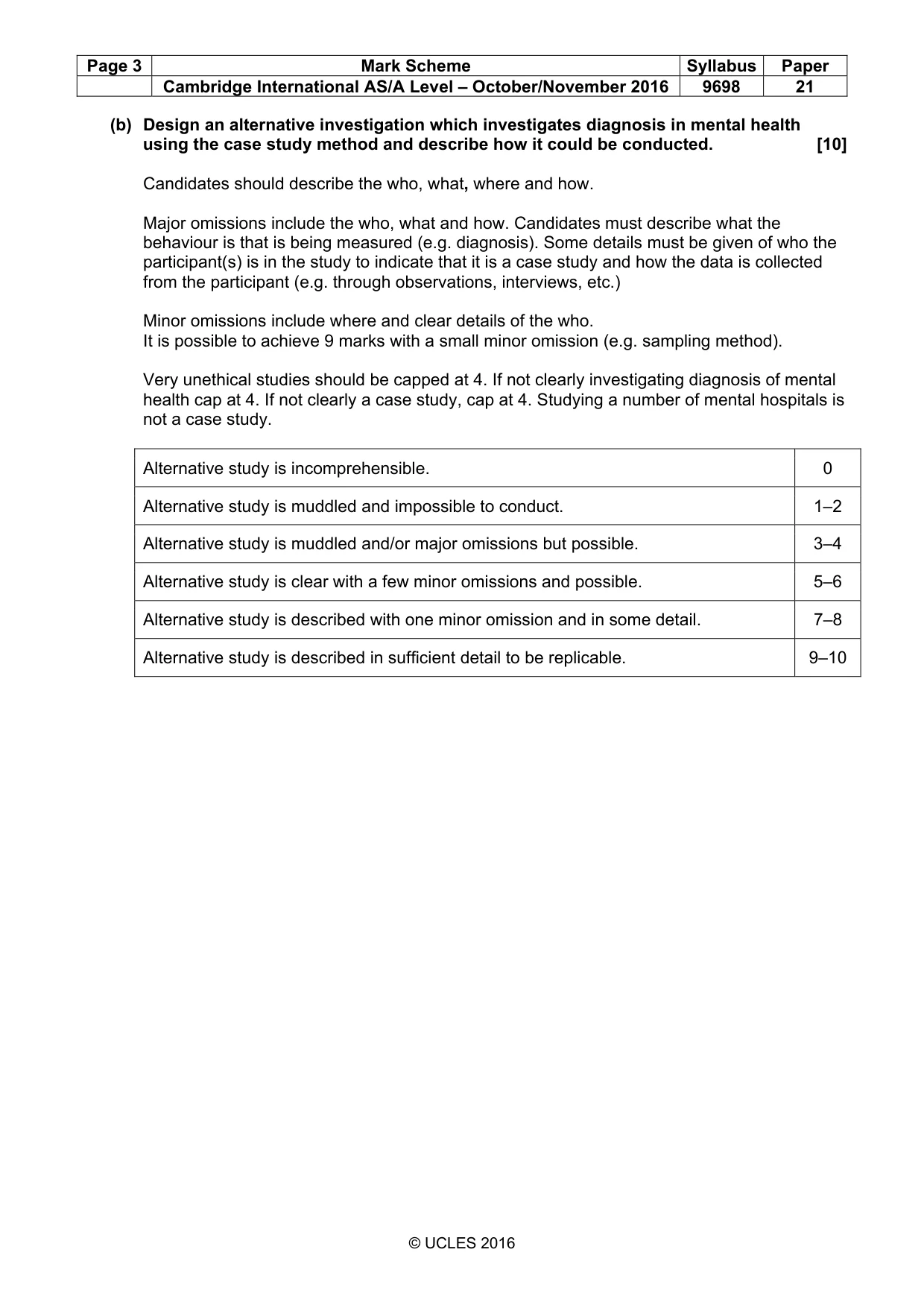 Mark scheme, page 3 of 11