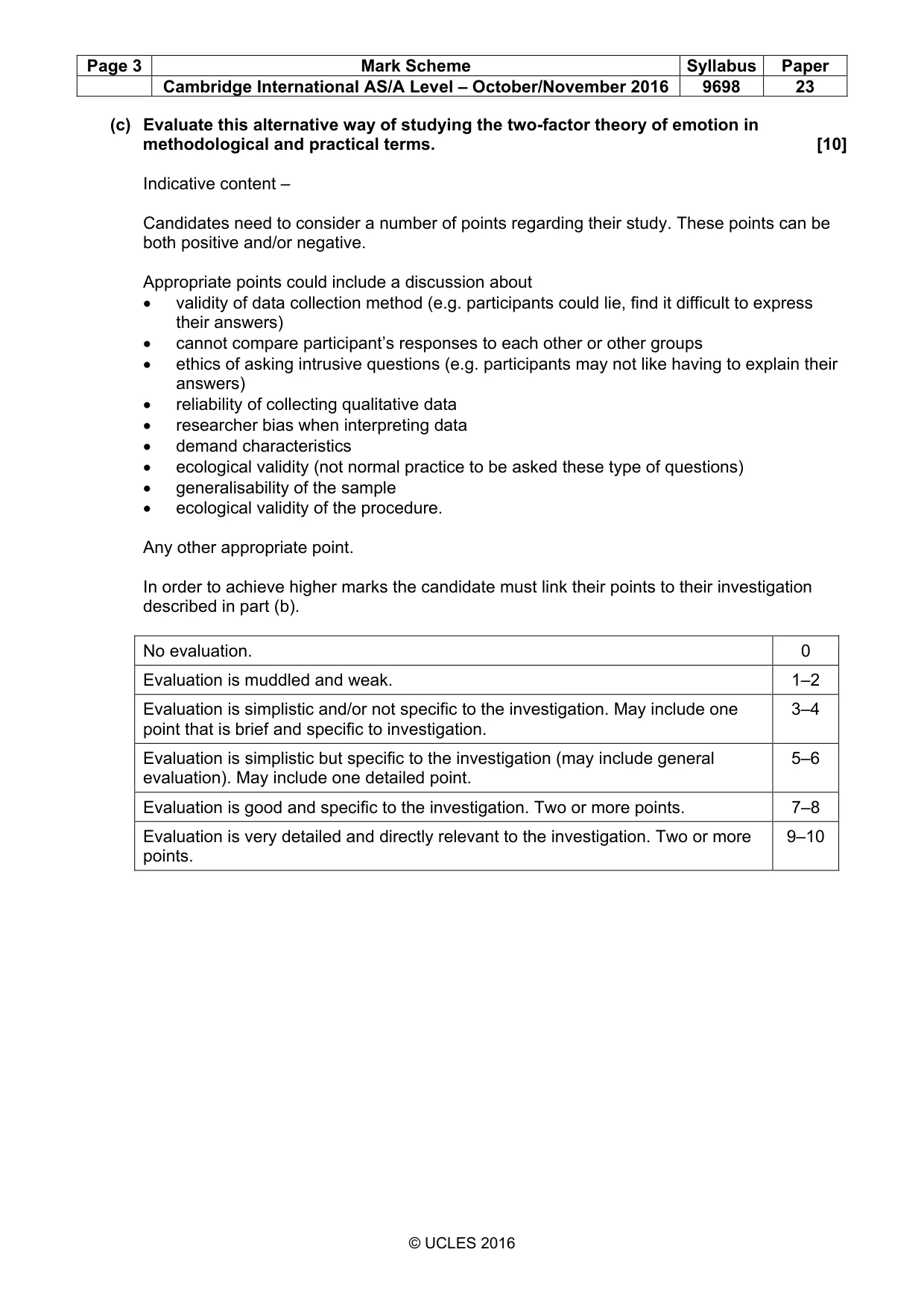 Mark scheme, page 3 of 10