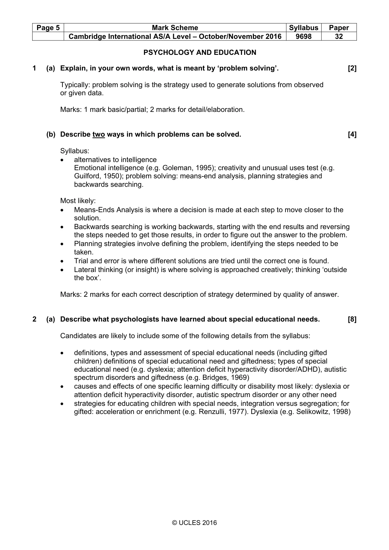 Mark scheme, page 5 of 21