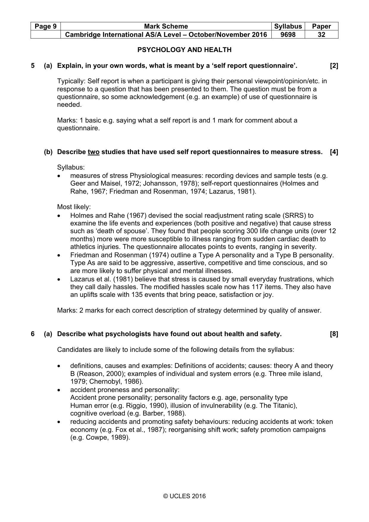 Mark scheme, page 9 of 21