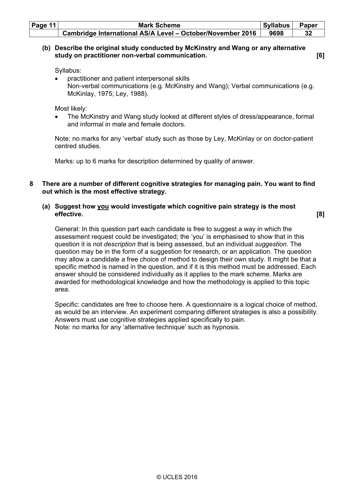 Mark scheme, page 11 of 21