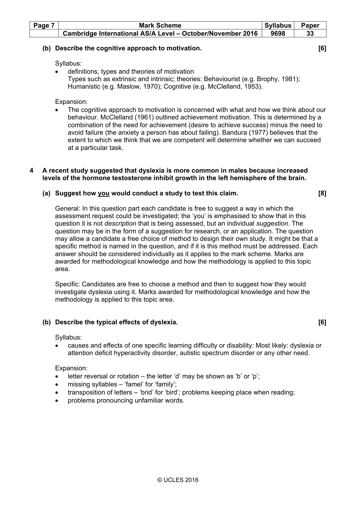 Mark scheme, page 7 of 20