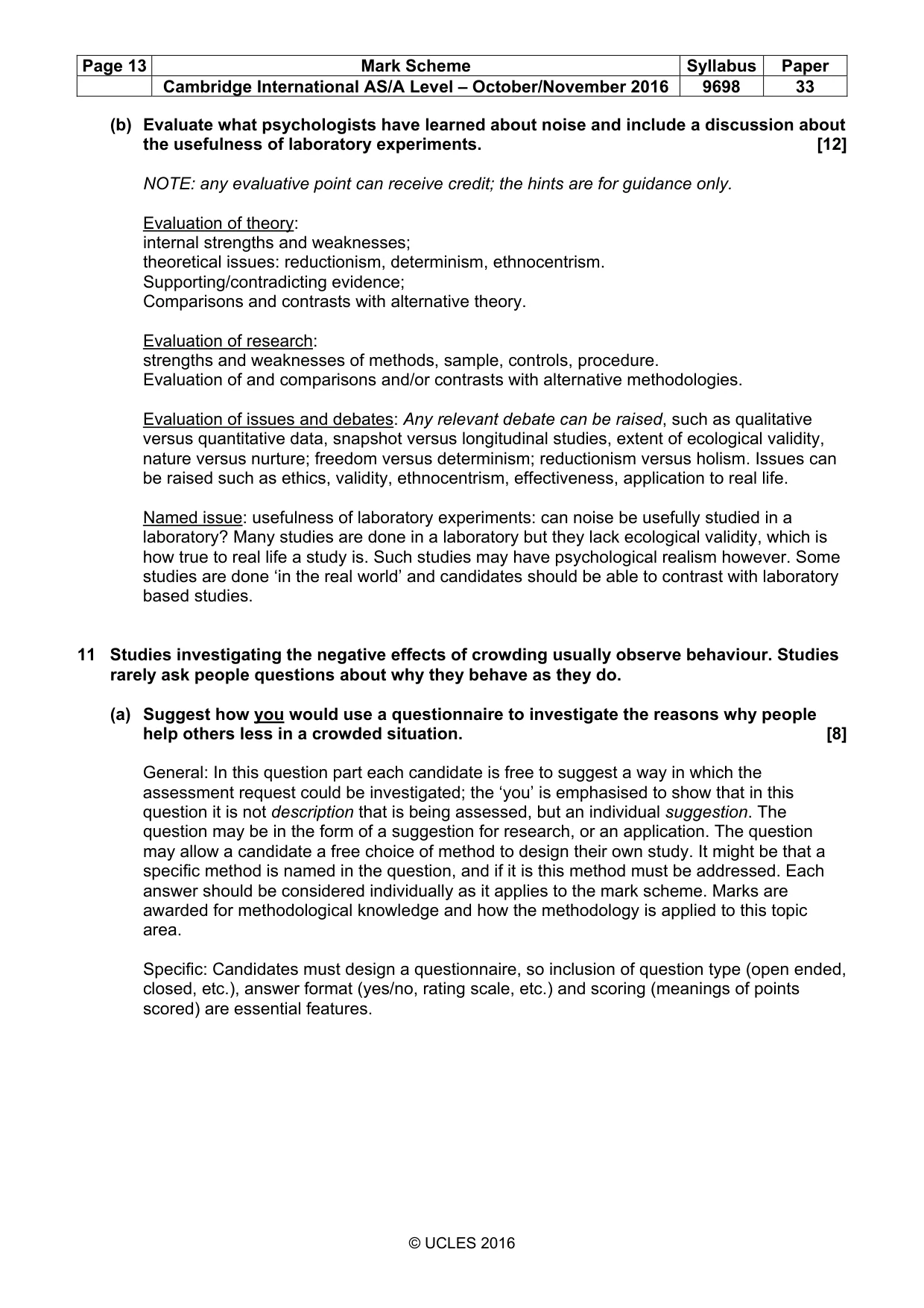 Mark scheme, page 13 of 20