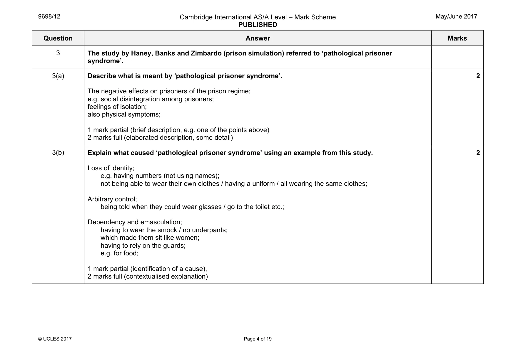Mark scheme, page 4 of 19