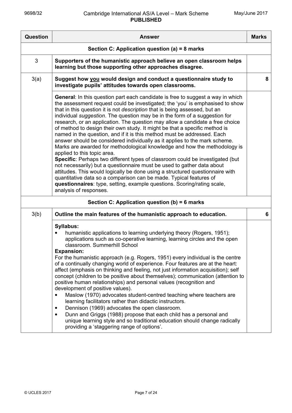 Mark scheme, page 7 of 24