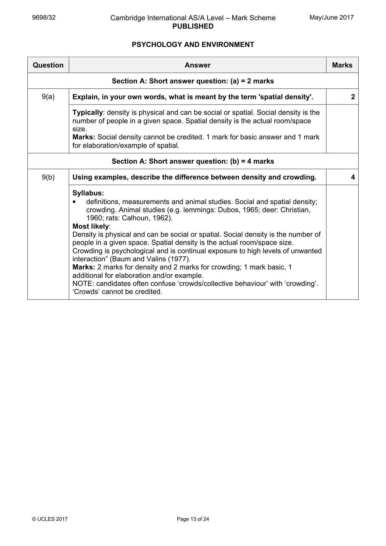 Mark scheme, page 13 of 24