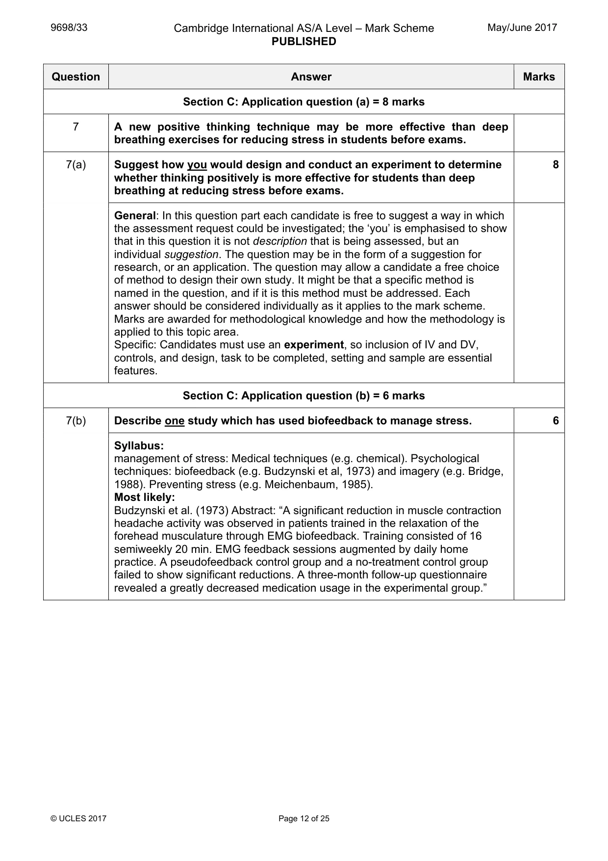Mark scheme, page 12 of 25