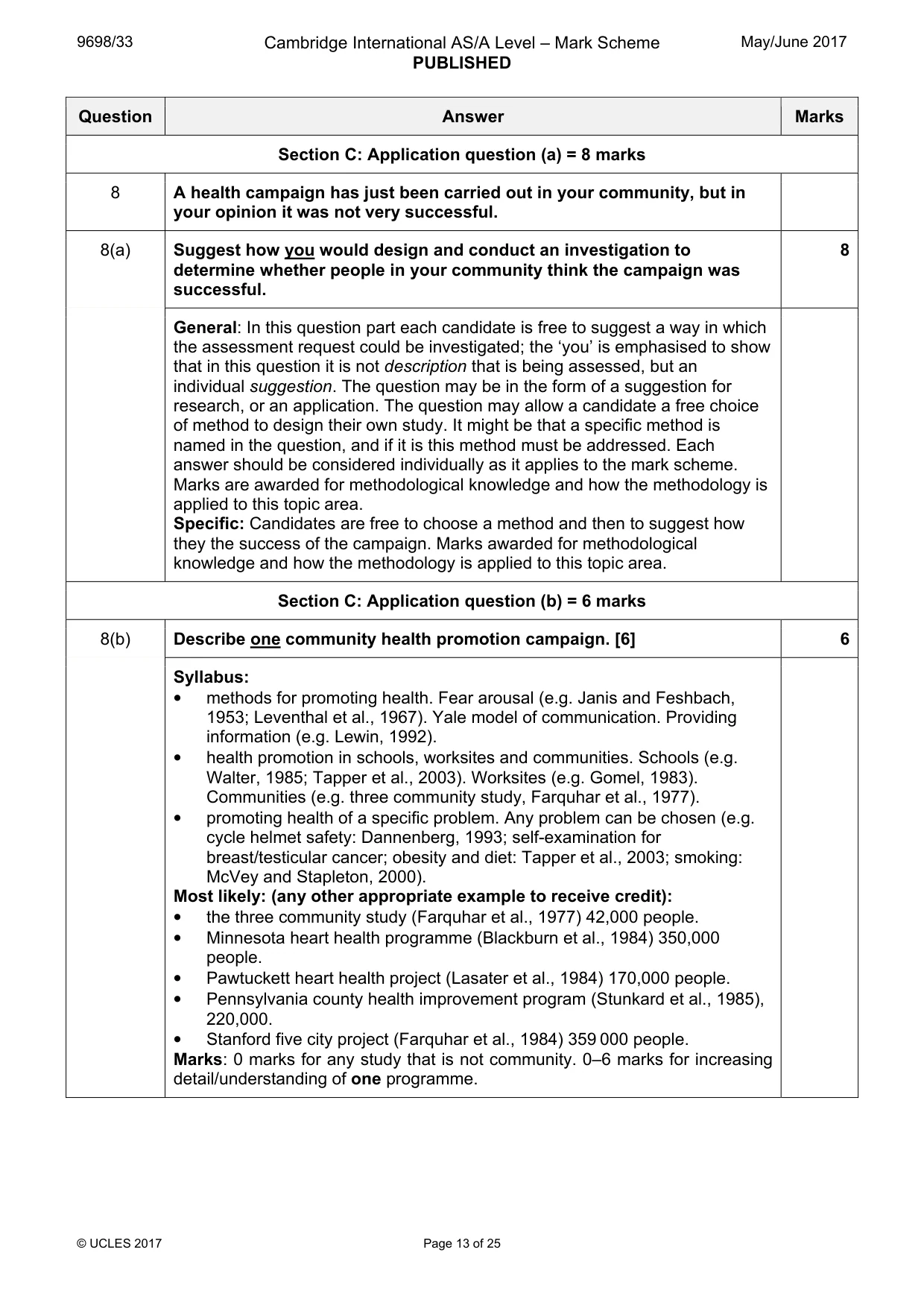 Mark scheme, page 13 of 25