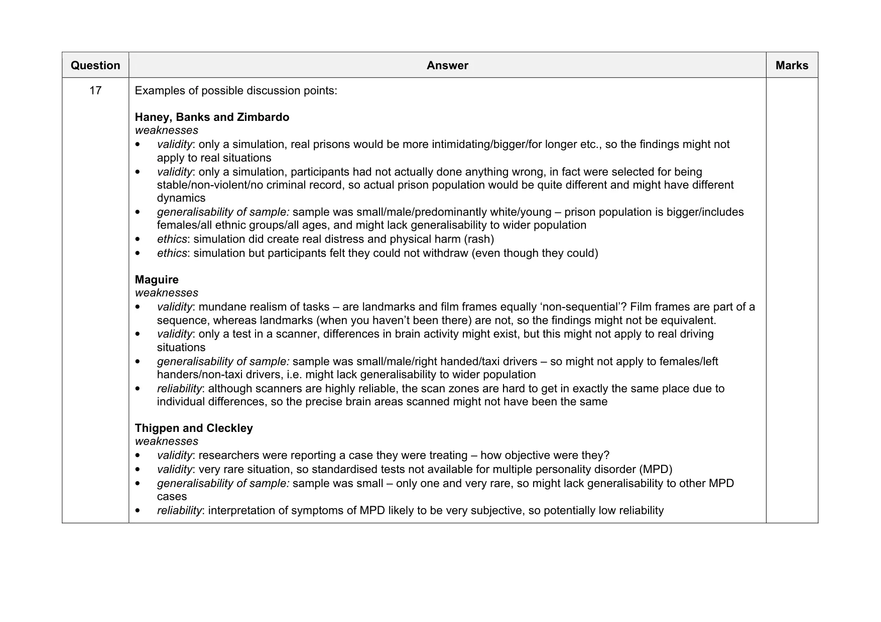 Mark scheme, page 22 of 22