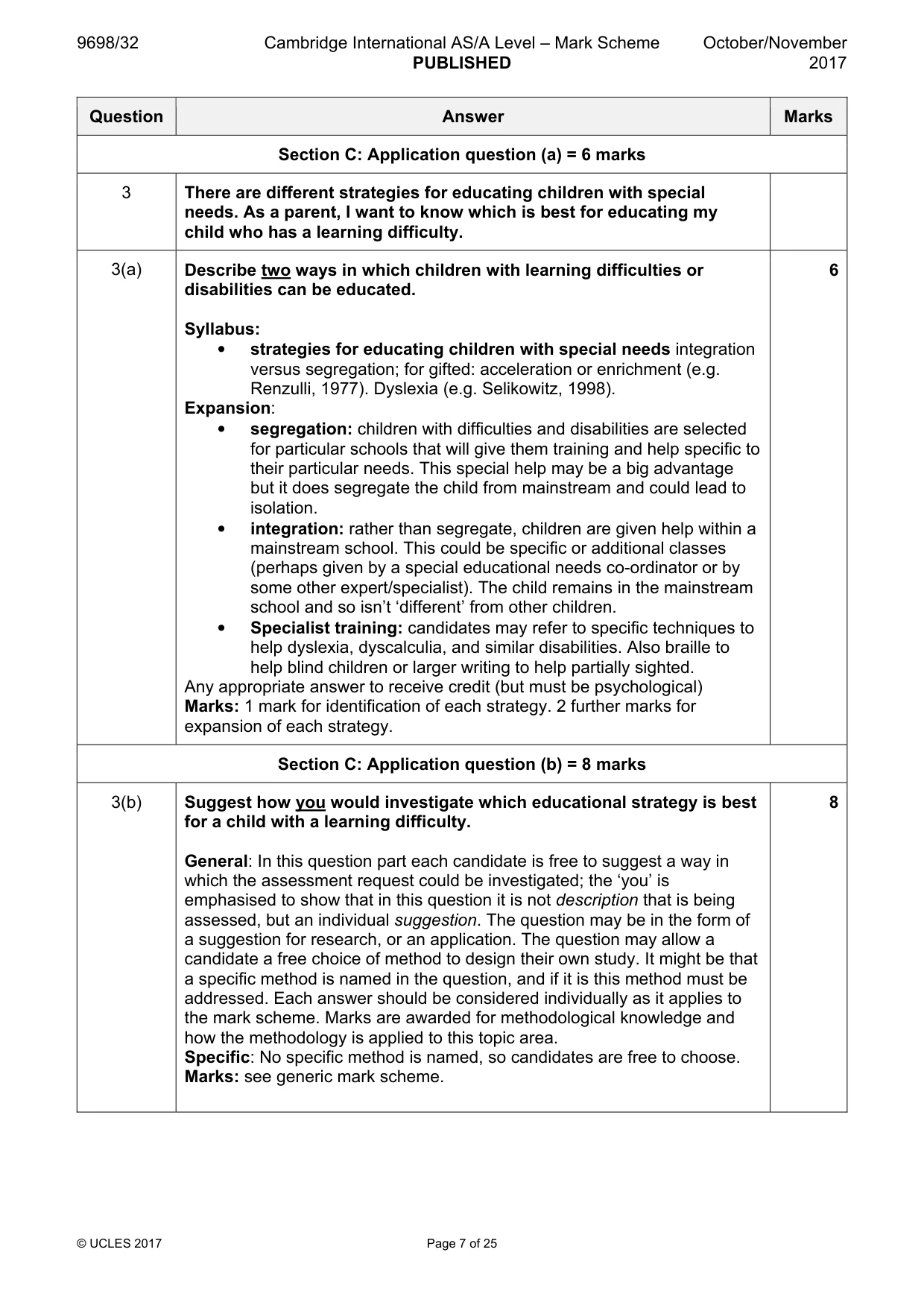 Mark scheme, page 7 of 25