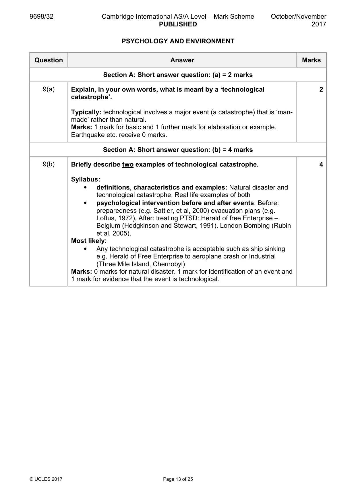 Mark scheme, page 13 of 25