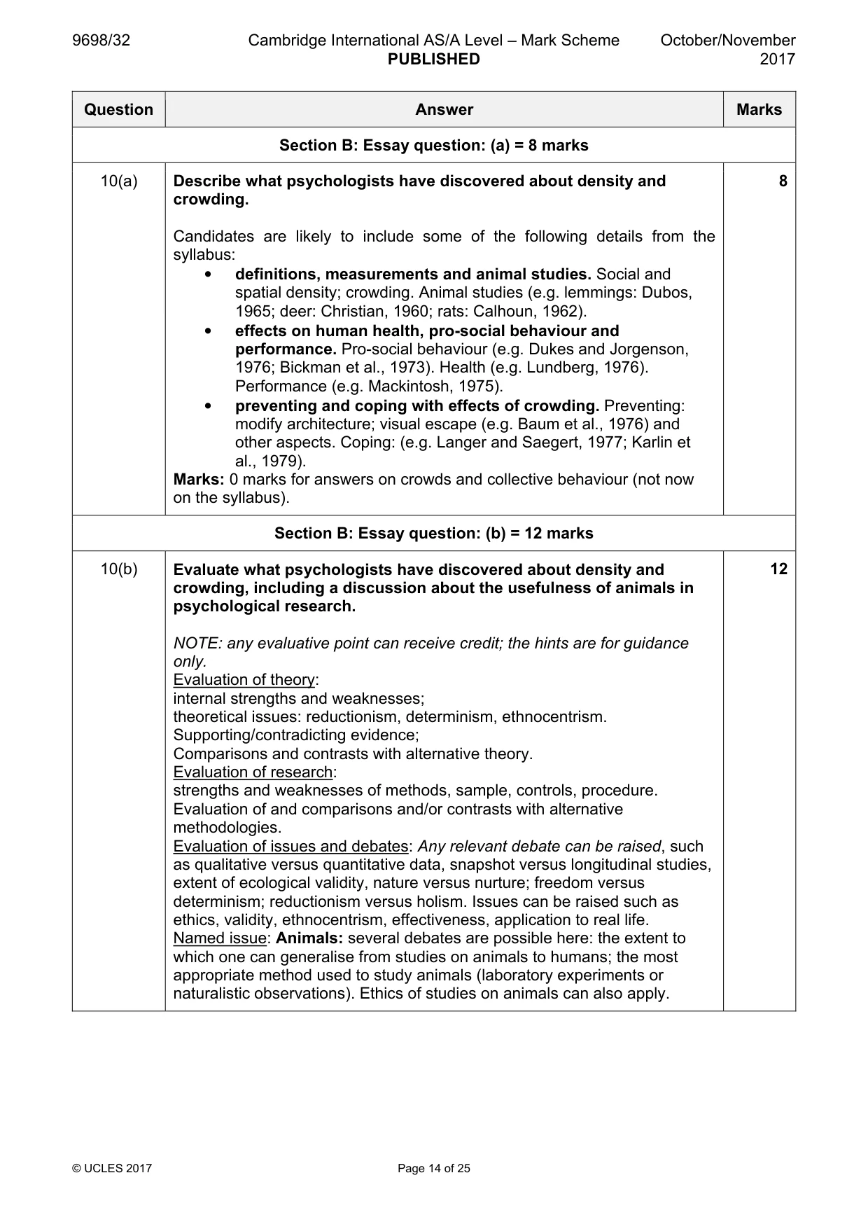 Mark scheme, page 14 of 25