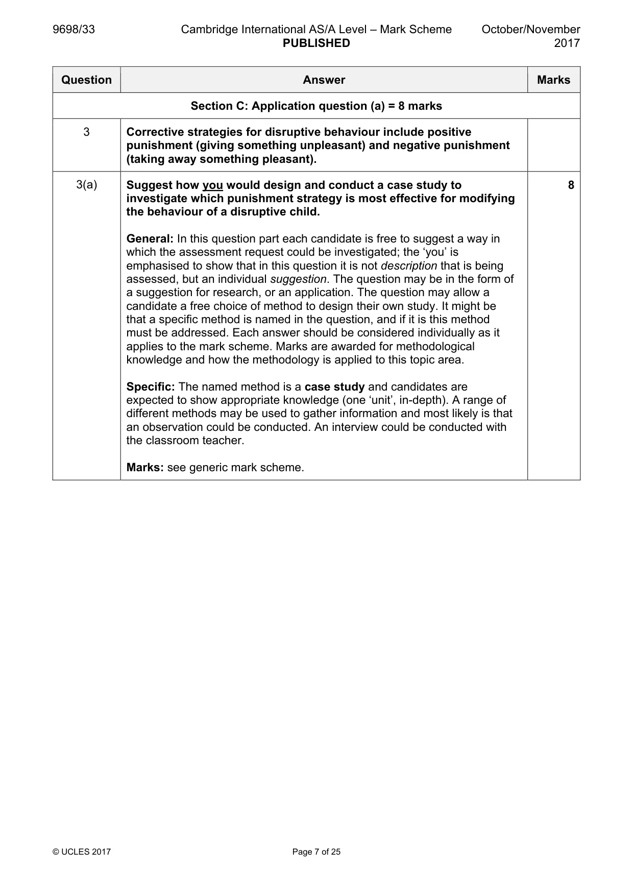 Mark scheme, page 7 of 25