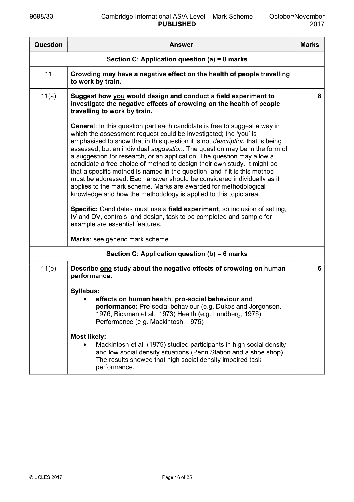 Mark scheme, page 16 of 25