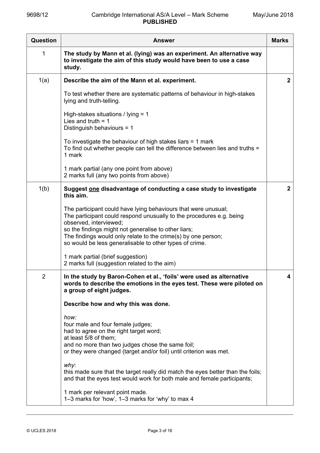 Mark scheme, page 3 of 16