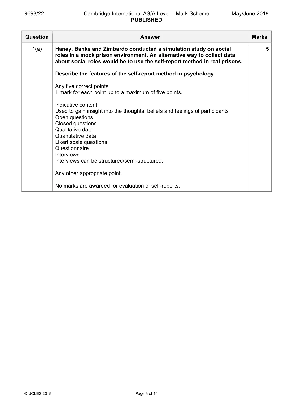 Mark scheme, page 3 of 14