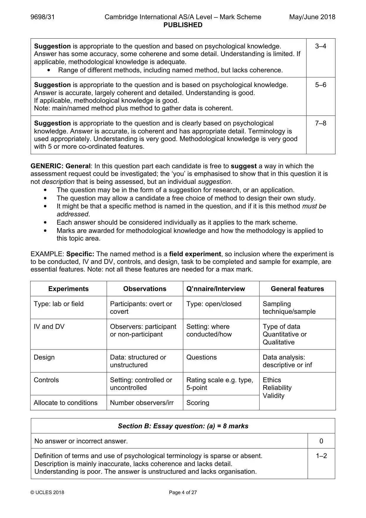 Mark scheme, page 4 of 27