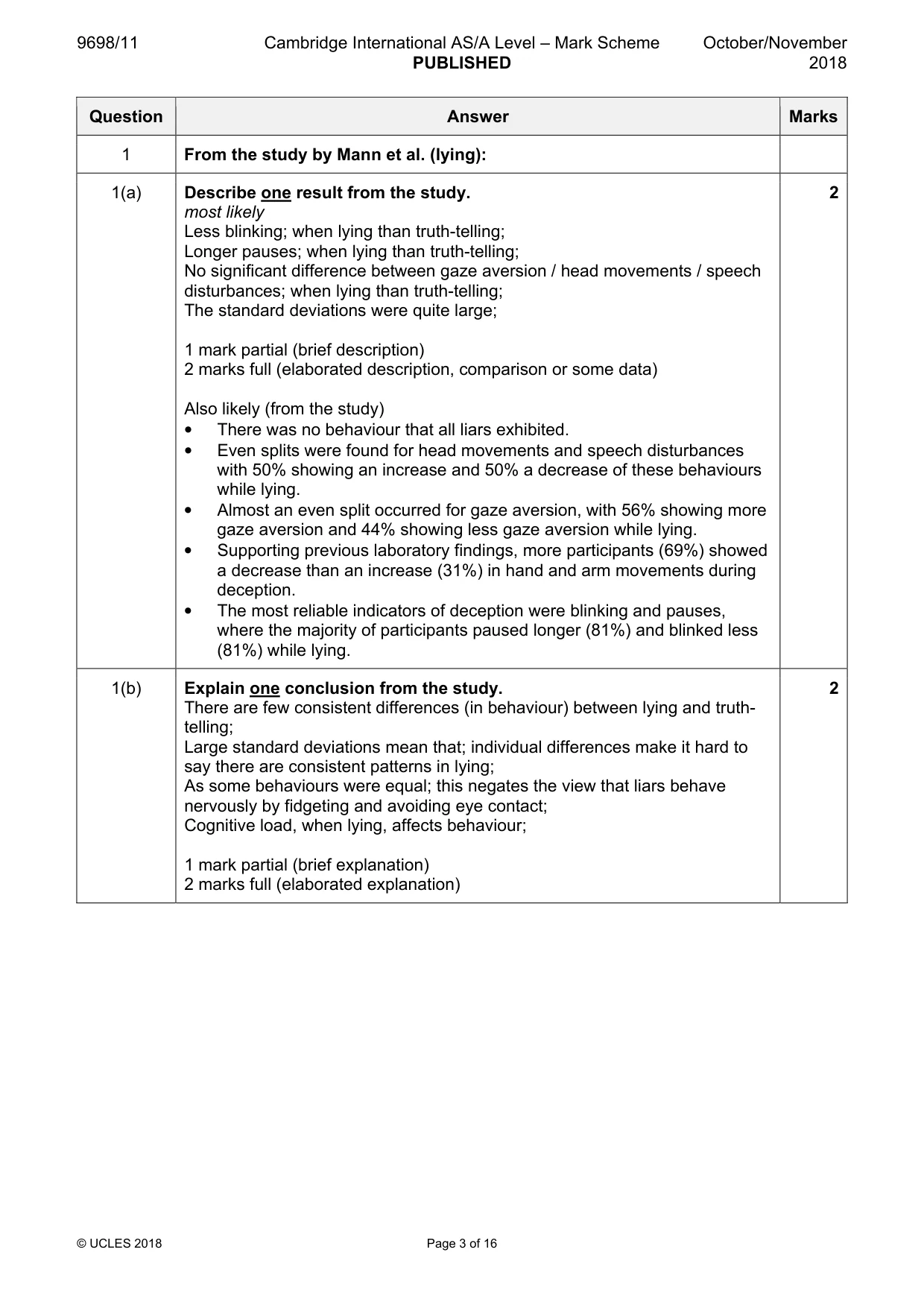 Mark scheme, page 3 of 16