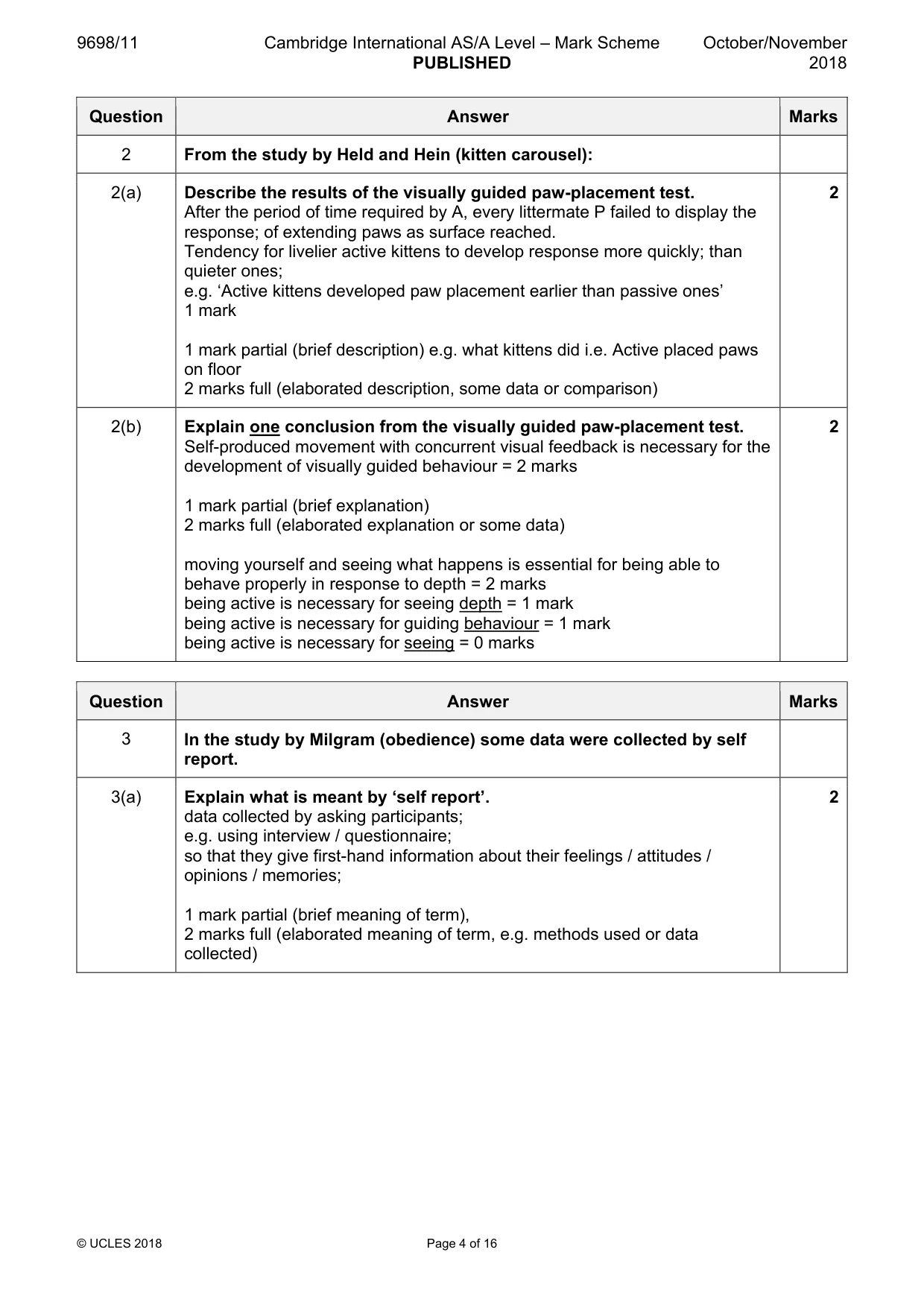 Mark scheme, page 4 of 16