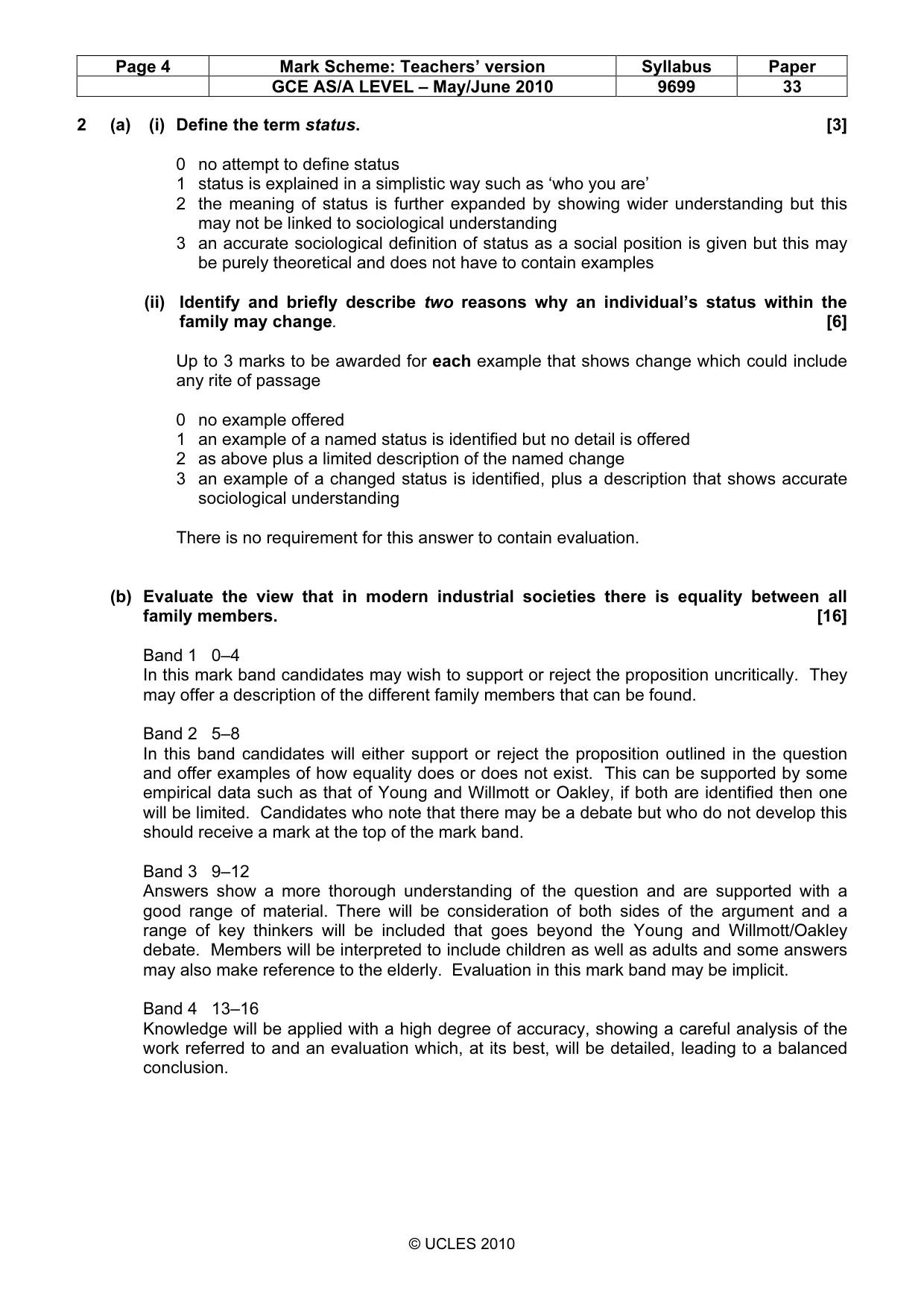 Mark scheme, page 4 of 14