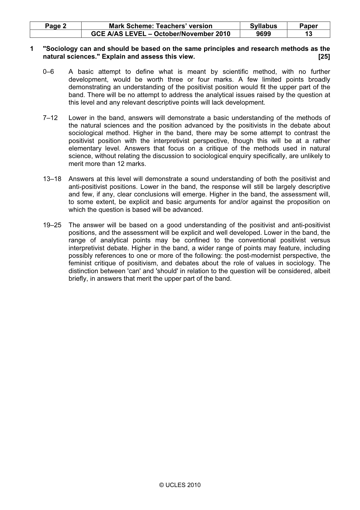 Mark scheme, page 2 of 7
