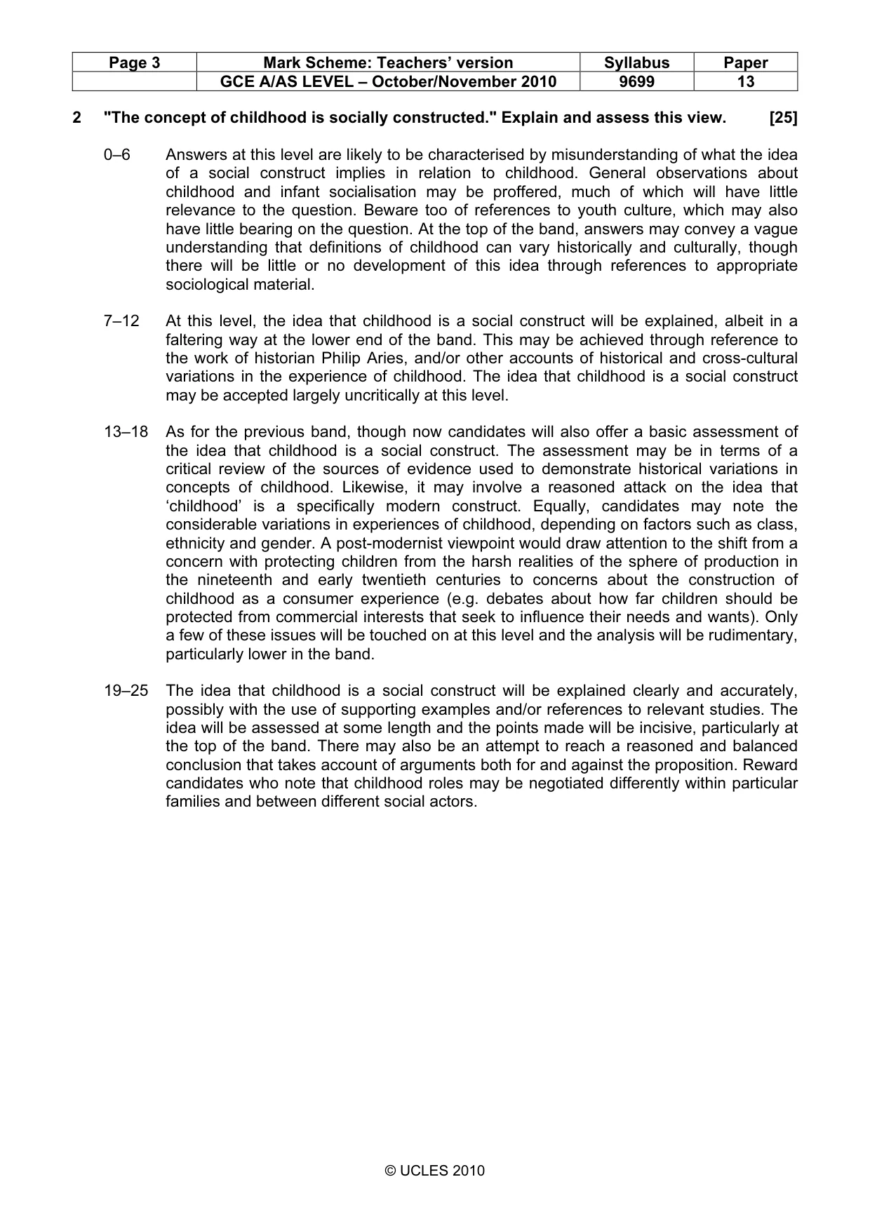 Mark scheme, page 3 of 7