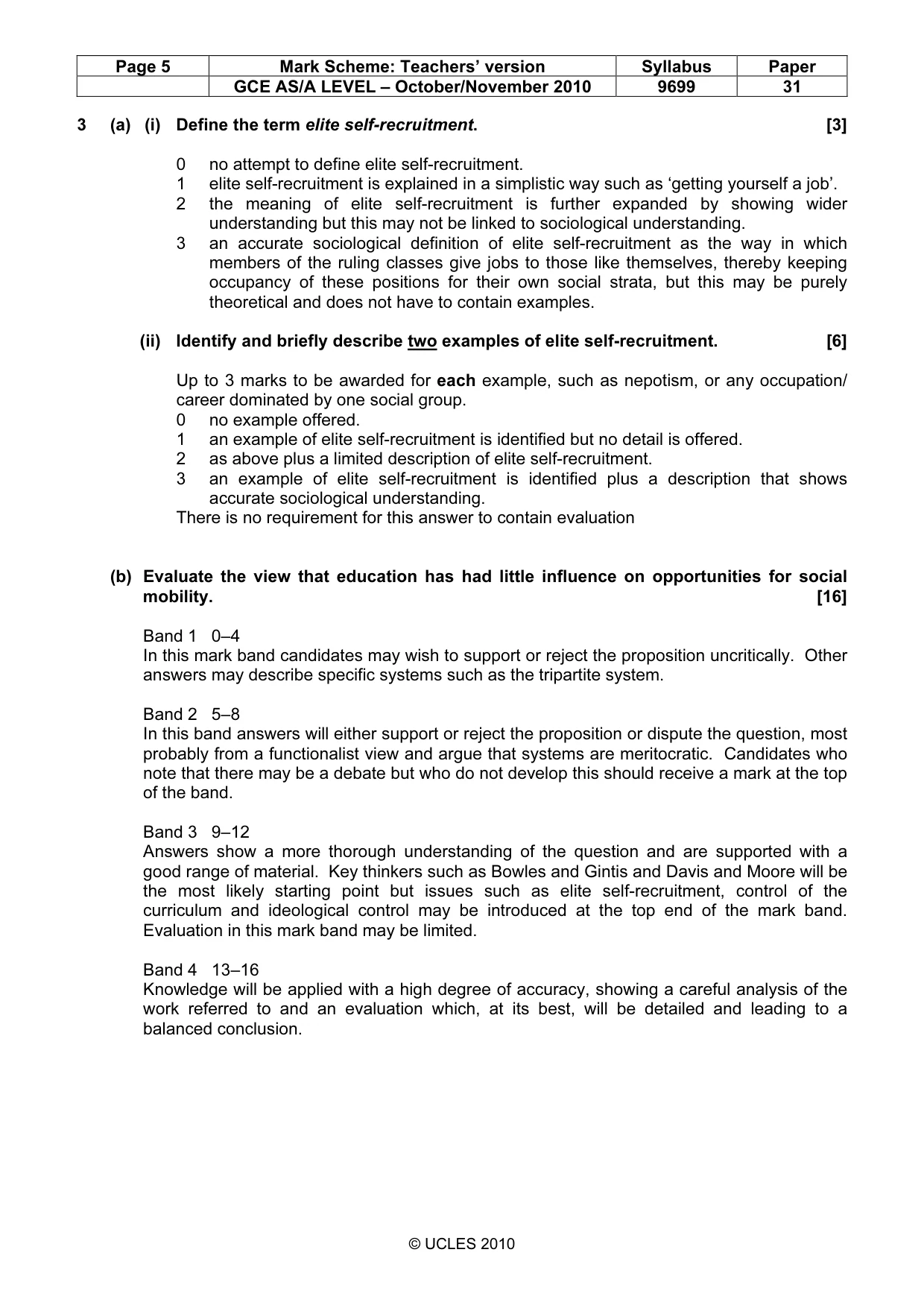 Mark scheme, page 5 of 14