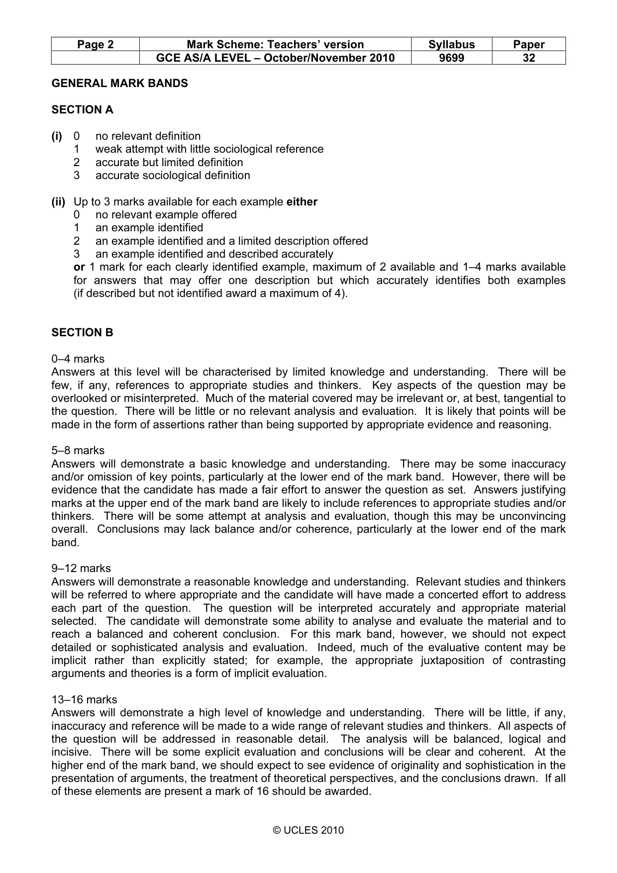 Mark scheme, page 2 of 14