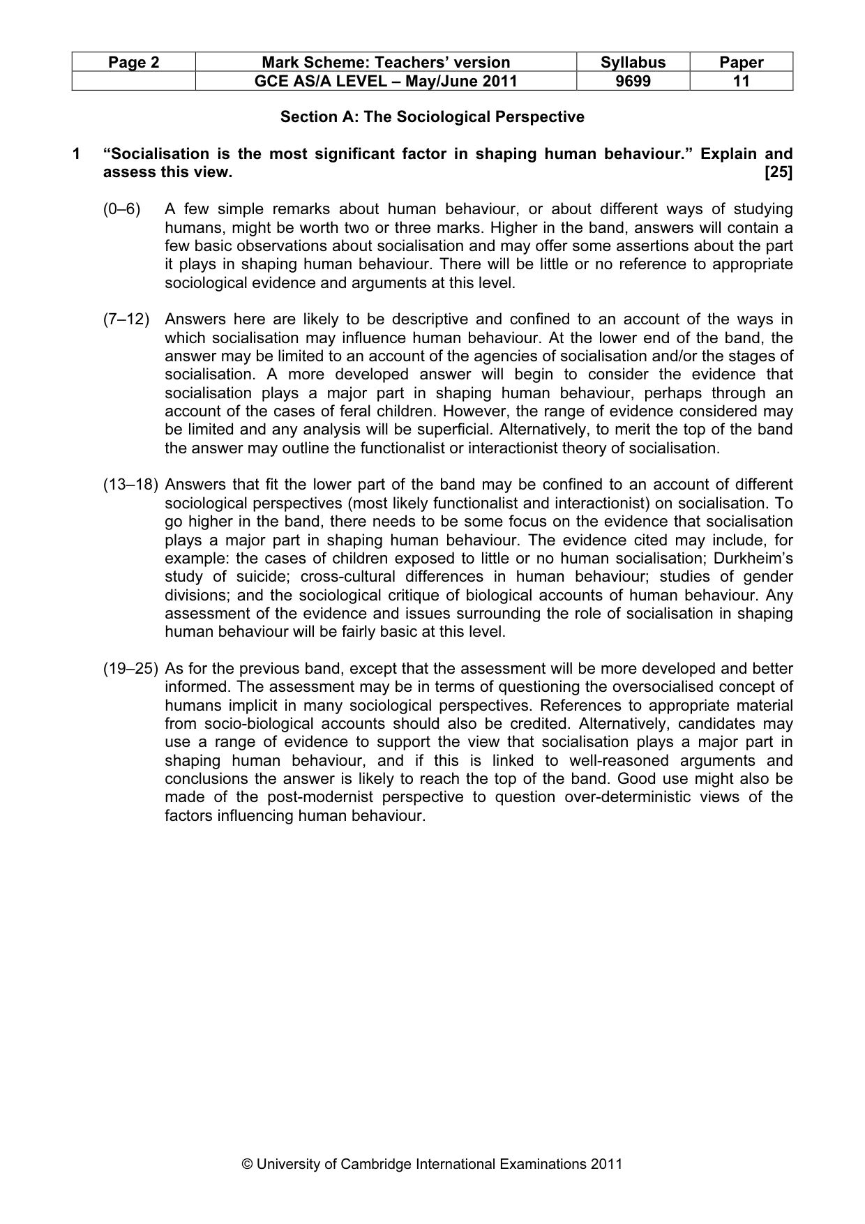 Mark scheme, page 2 of 7