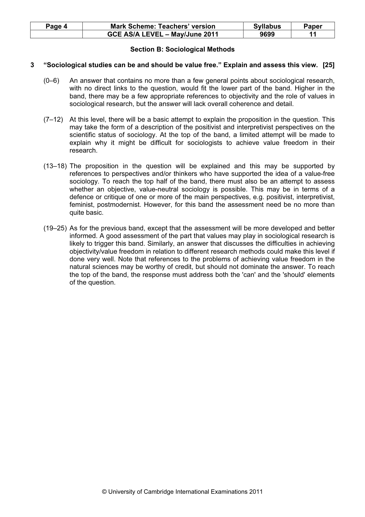 Mark scheme, page 4 of 7