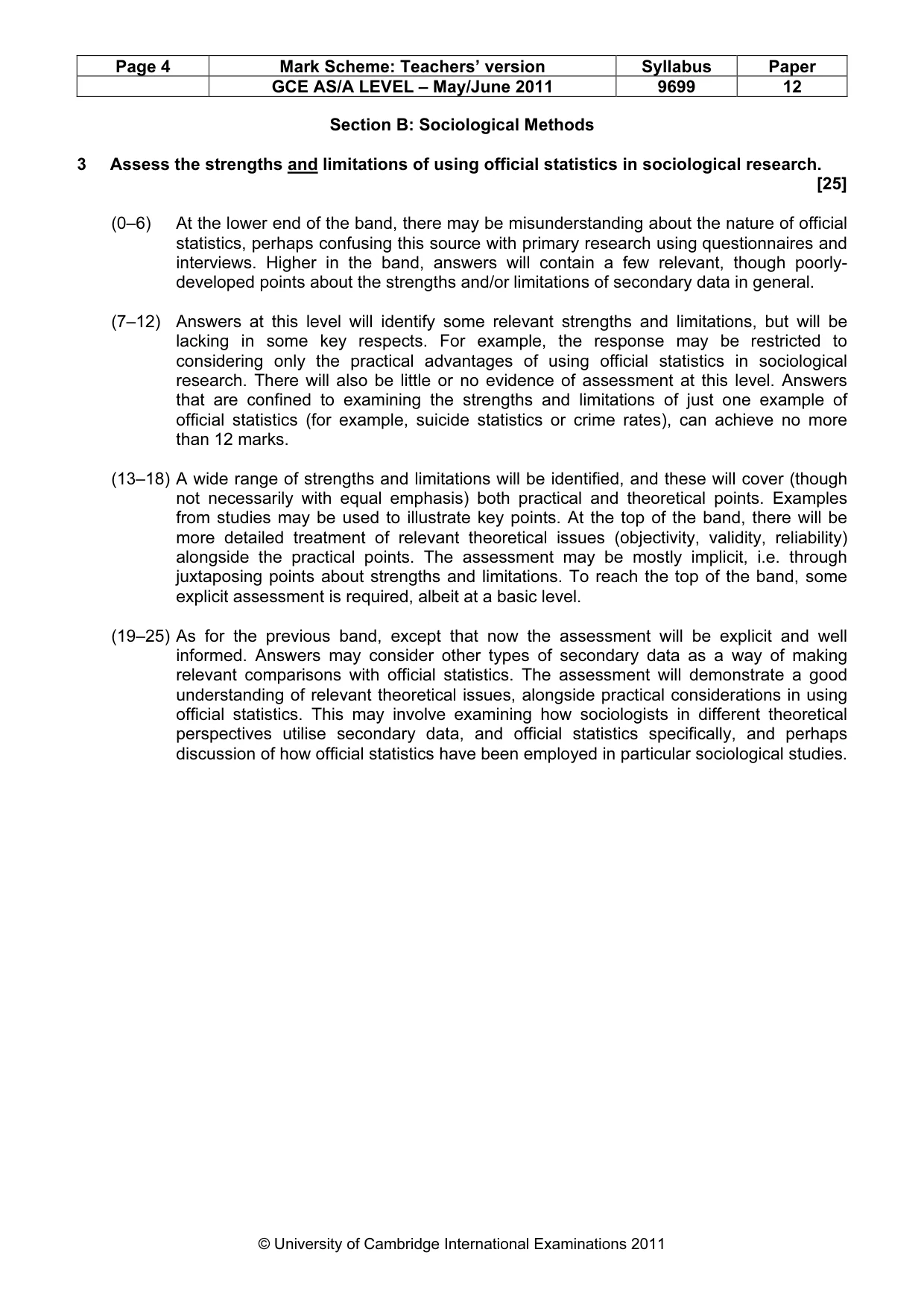 Mark scheme, page 4 of 7