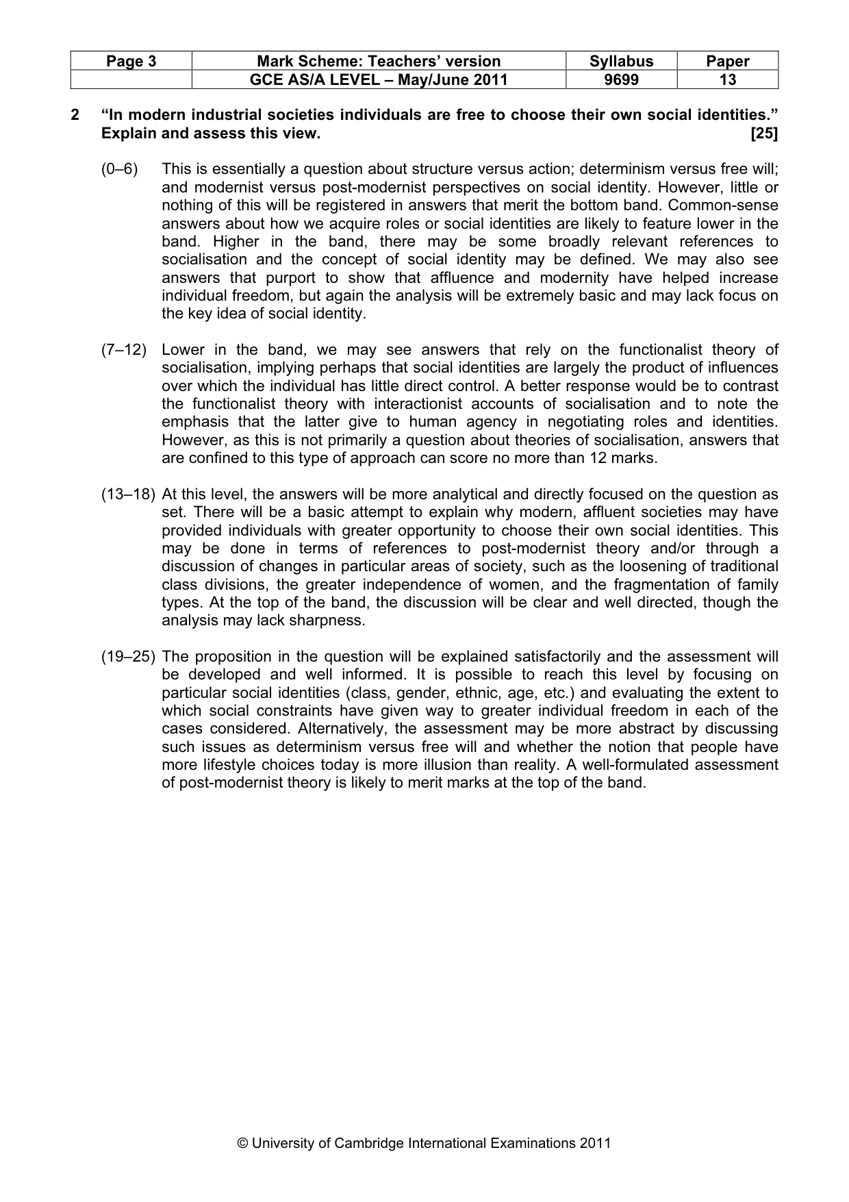 Mark scheme, page 3 of 7