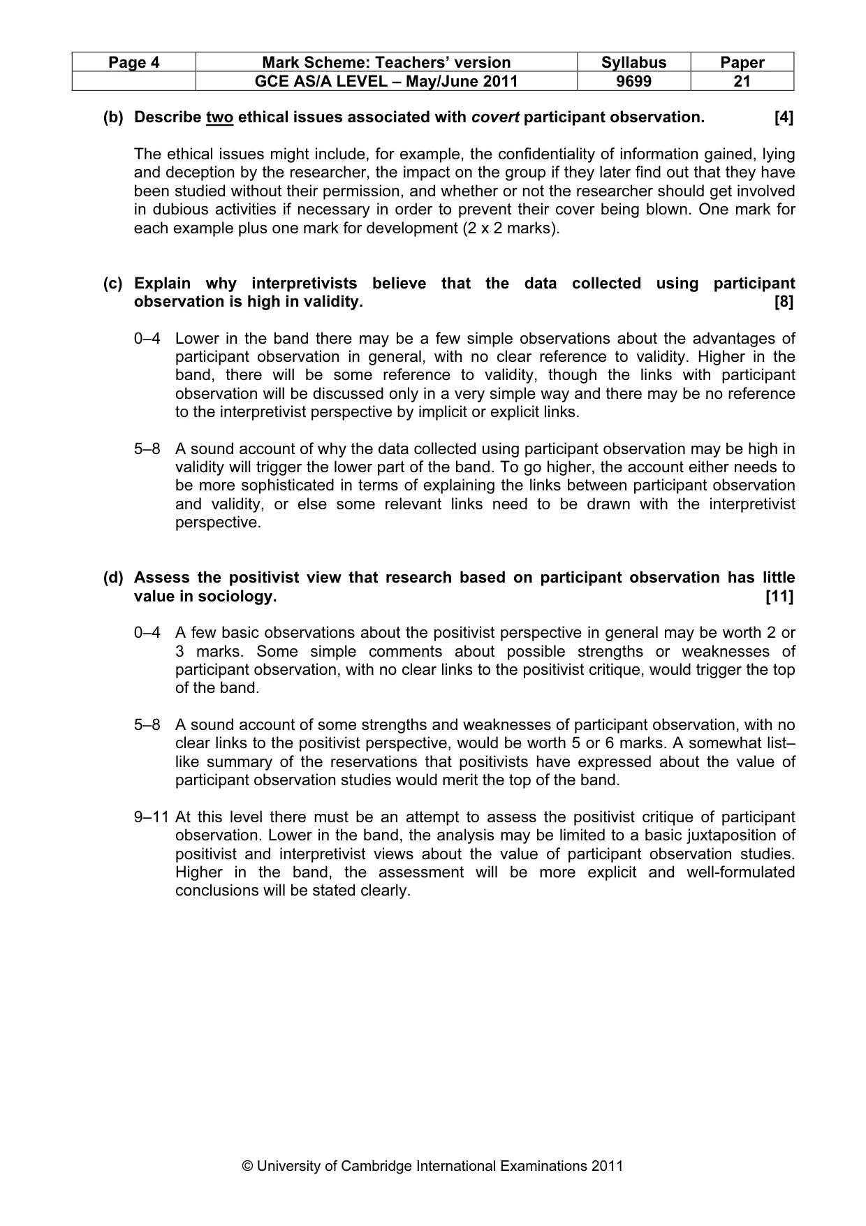 Mark scheme, page 4 of 6