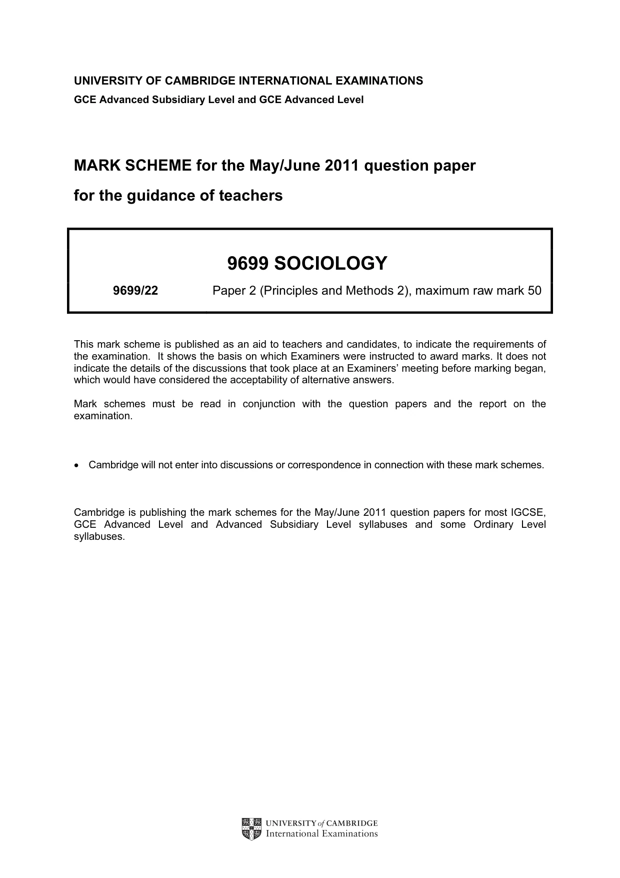 Mark scheme, page 1 of 6