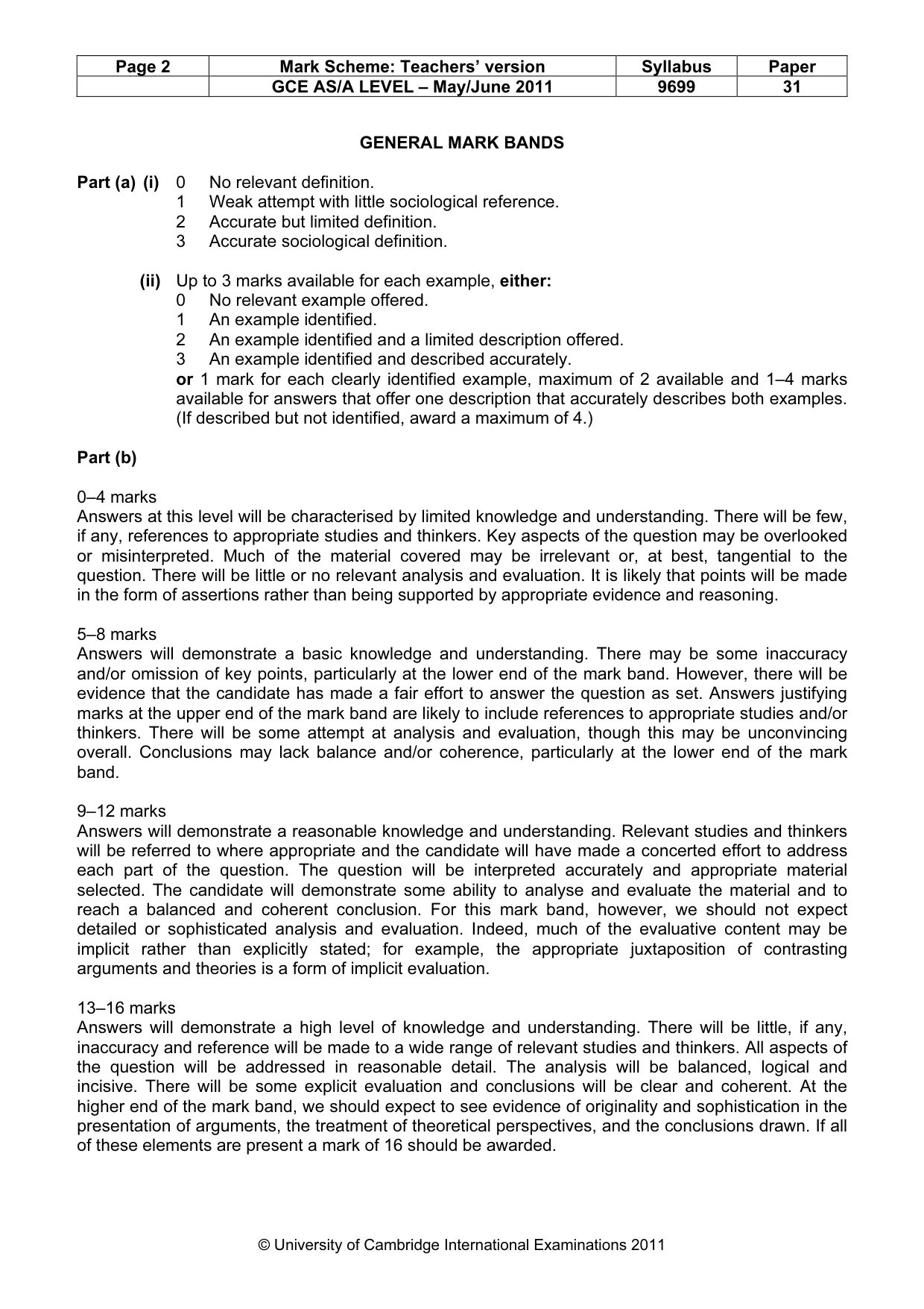 Mark scheme, page 2 of 14