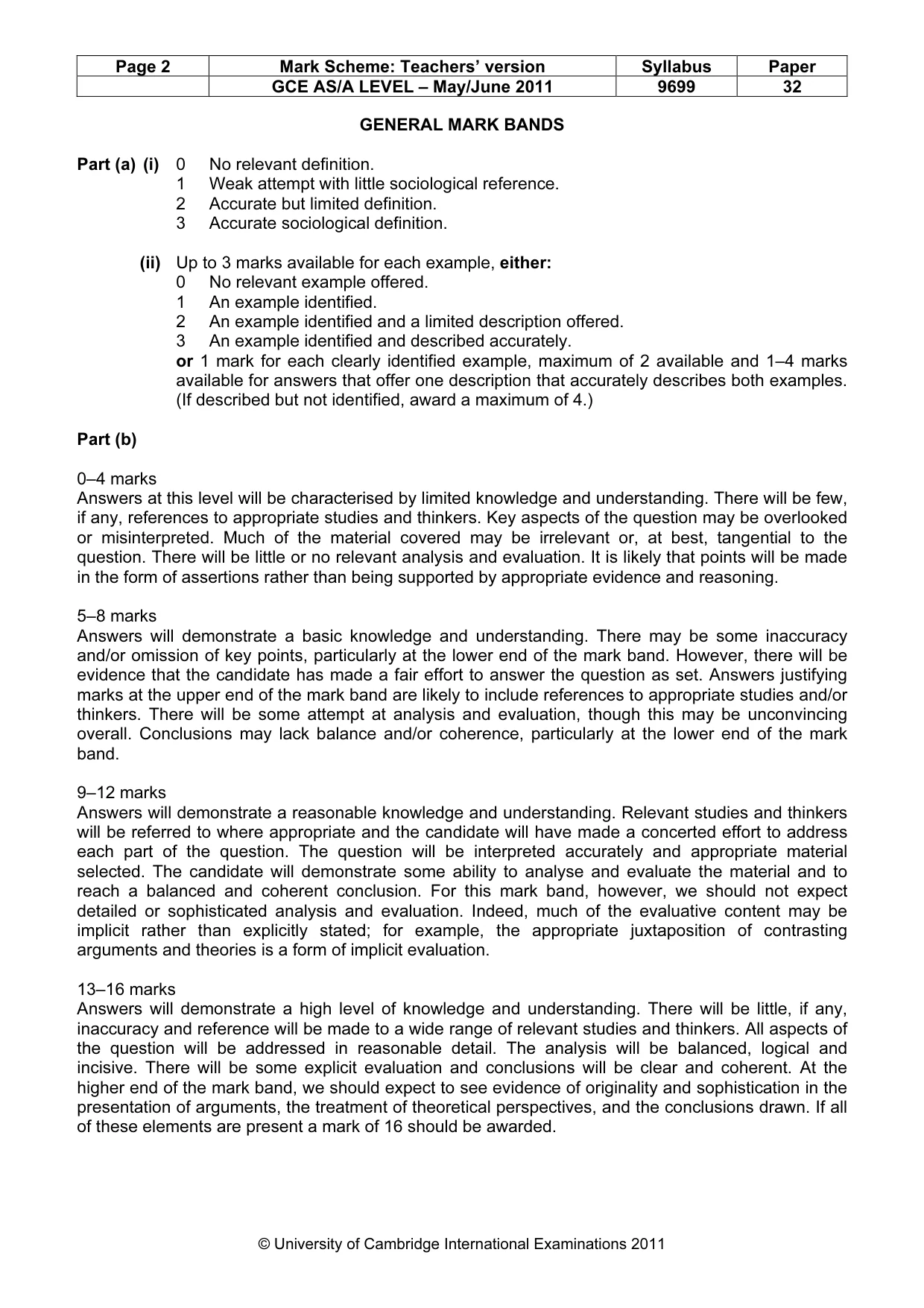 Mark scheme, page 2 of 14