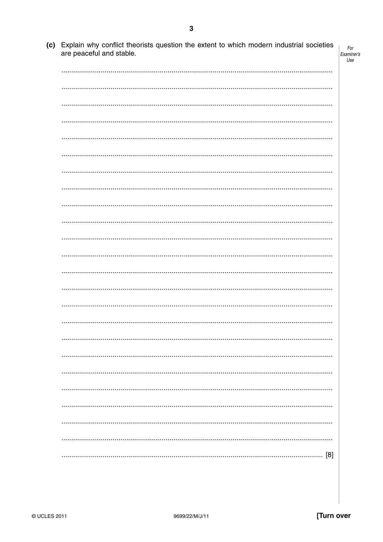 Cambridge A Level Sociology 9699 2011 May/June Paper 2 · Variant 2 question paper, page 3 of 16