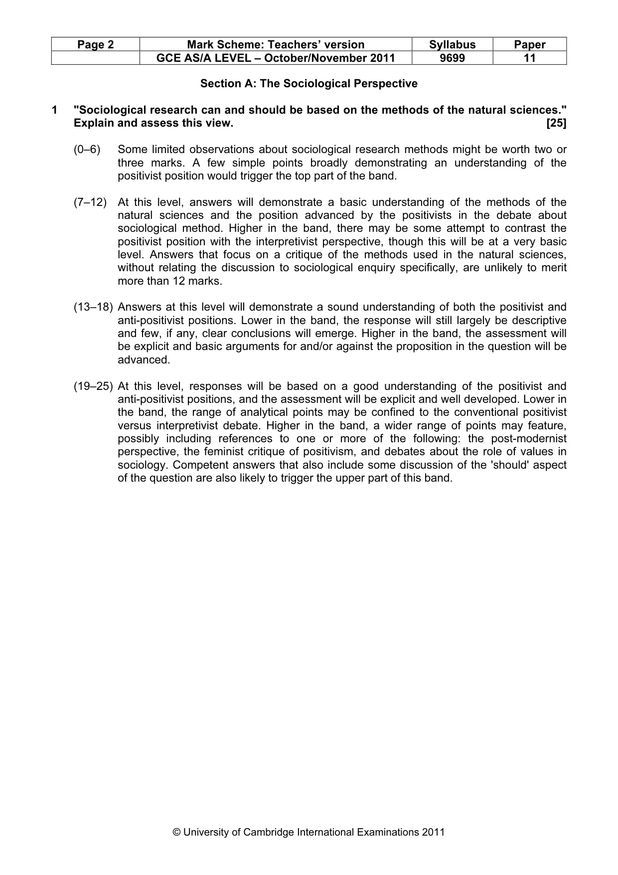 Mark scheme, page 2 of 7