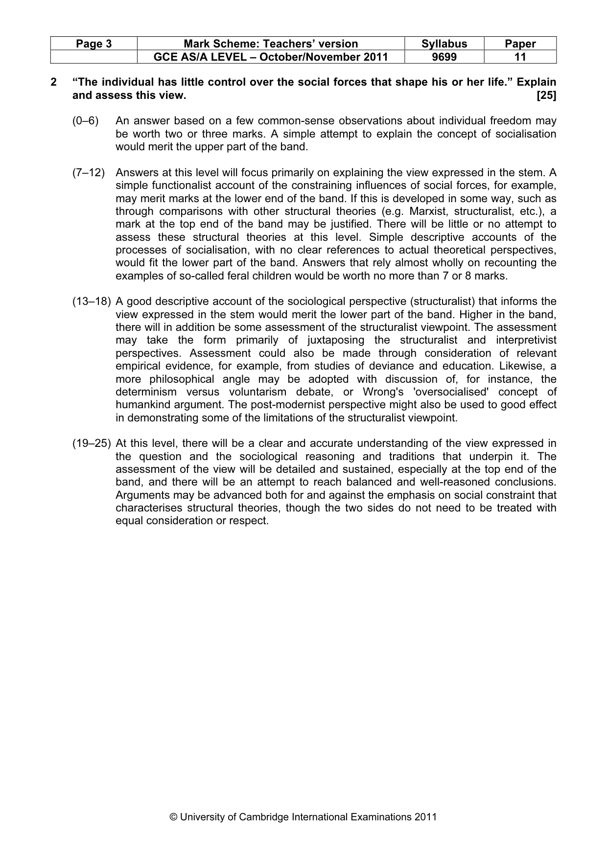 Mark scheme, page 3 of 7