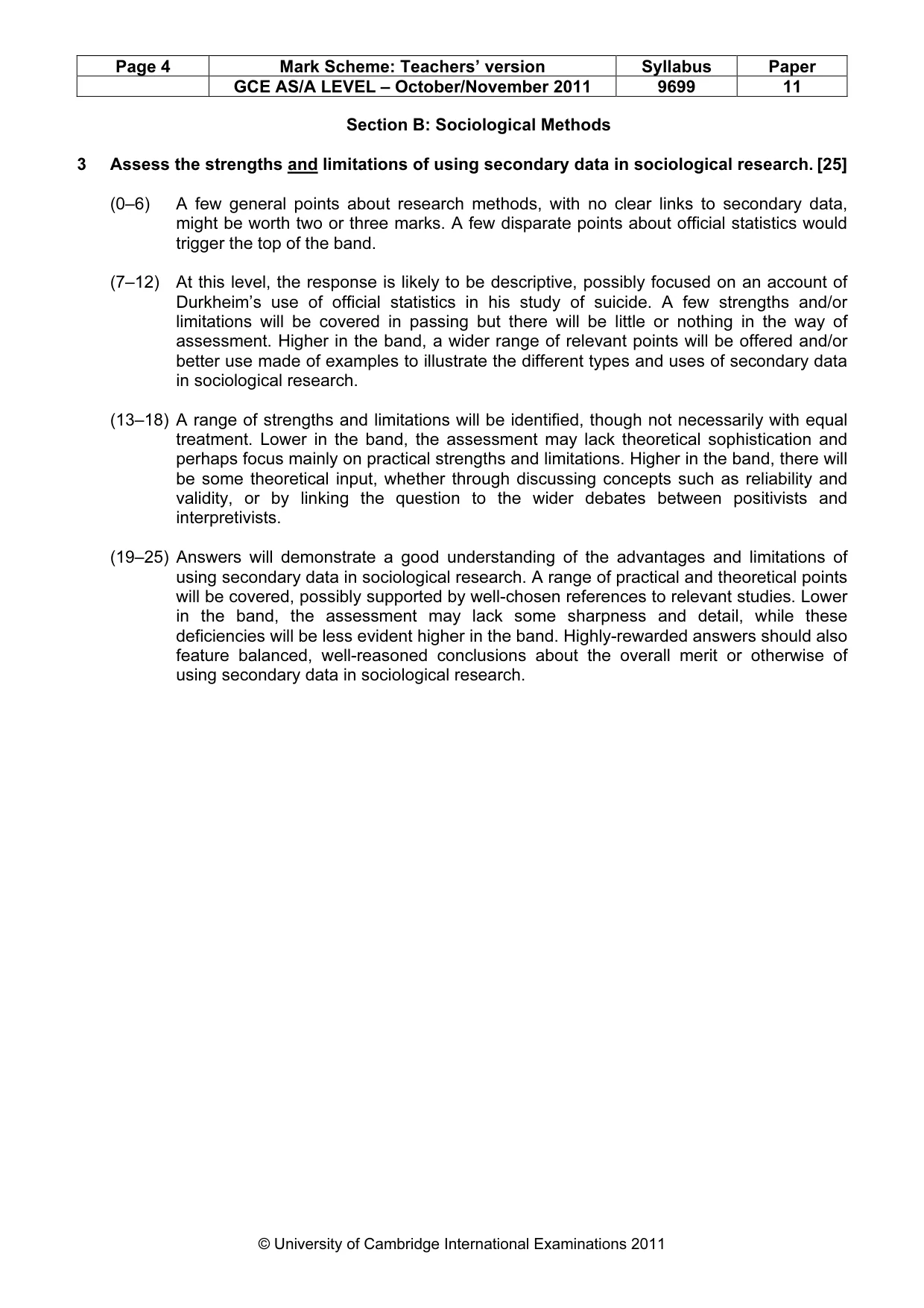 Mark scheme, page 4 of 7