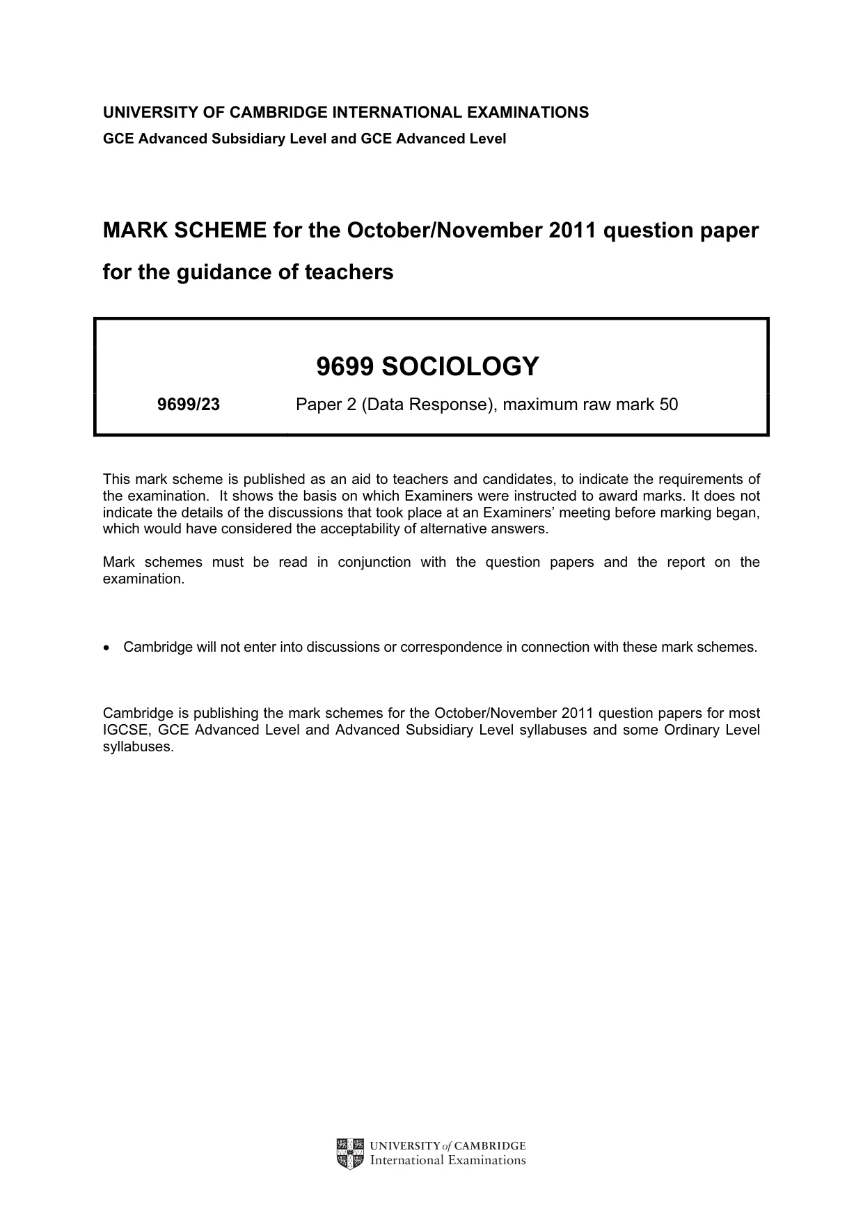 Mark scheme, page 1 of 6