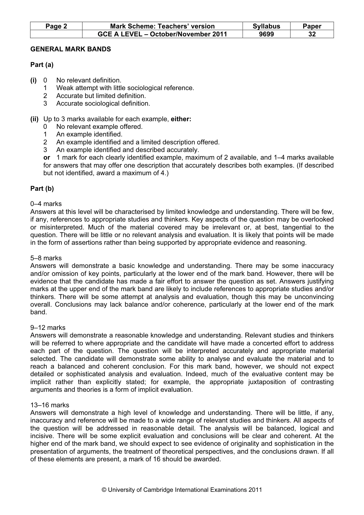 Mark scheme, page 2 of 14