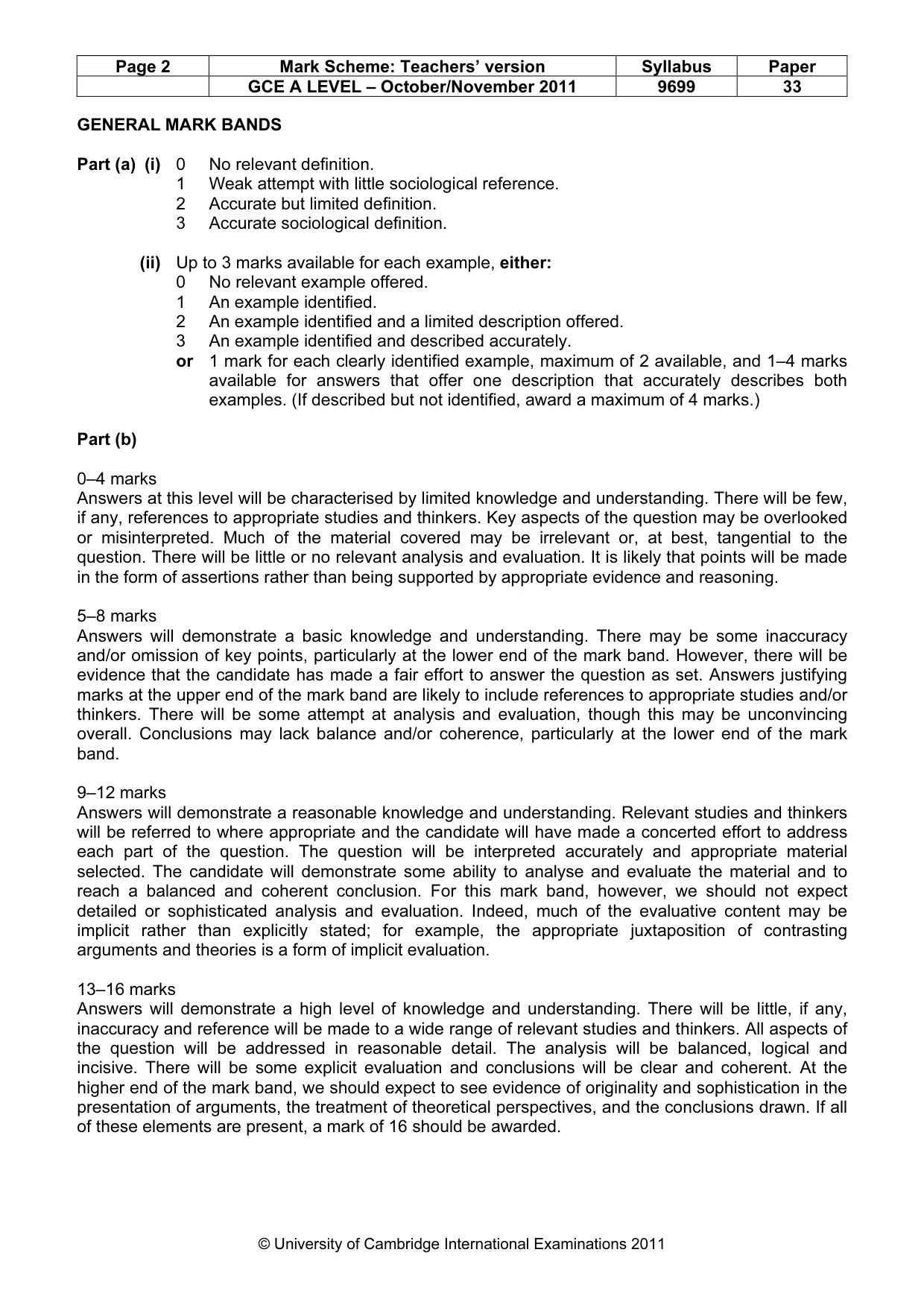 Mark scheme, page 2 of 14